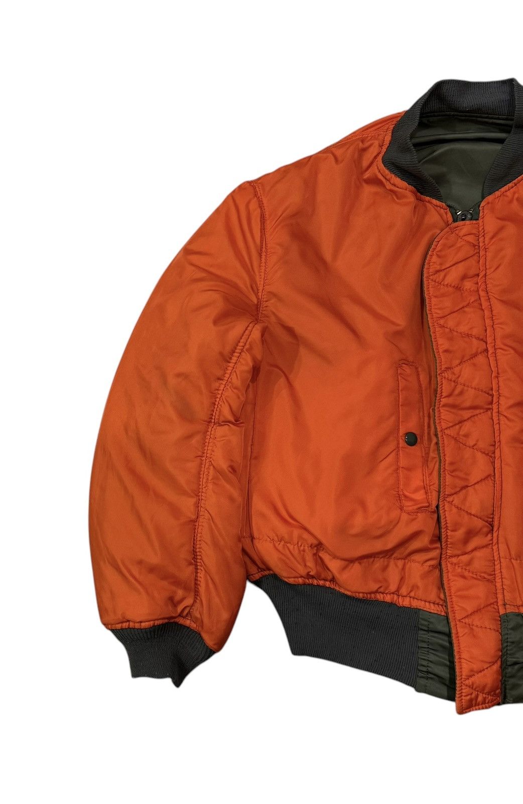 Alpha Industries Vintage Alpha Industries Reversible Bomber Jacket Size US XL / EU 56 / 4 - 13 Thumbnail