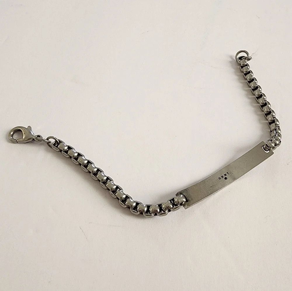 DKNY × Jewelry DKNY, Bar Tag Chain Bracelet Silver Tone Size ONE SIZE - 9 Thumbnail