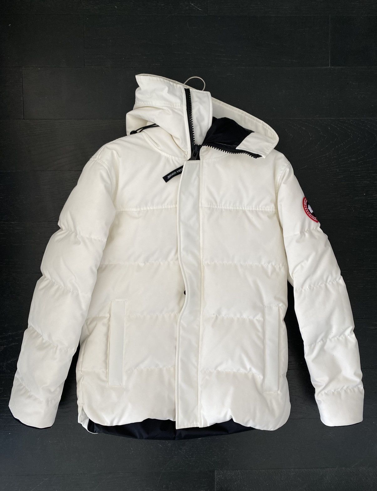 Image of Canada Goose Macmillan Parka in White, Men's (Size Medium)