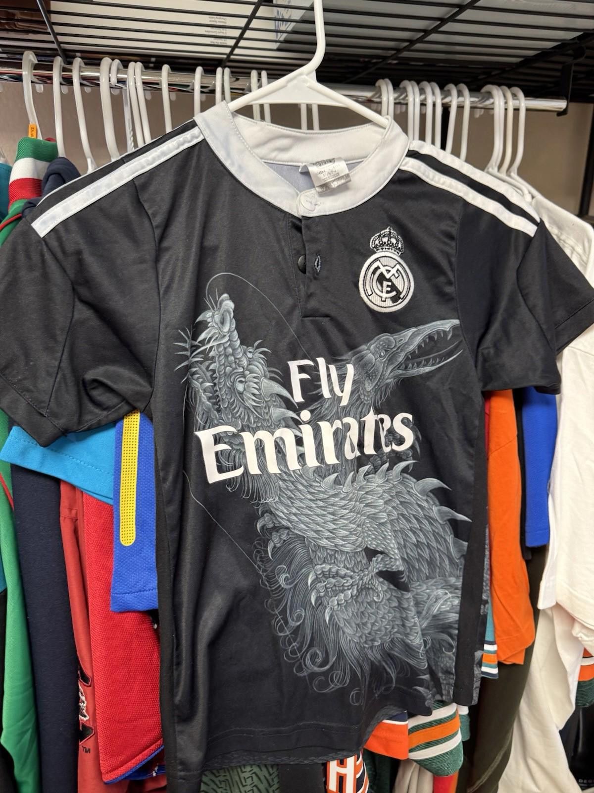 Adidas Real Madrid FC Yamamoto Jersey Shirt Season 2014/15 Size YS Size ONE SIZE - 3 Thumbnail