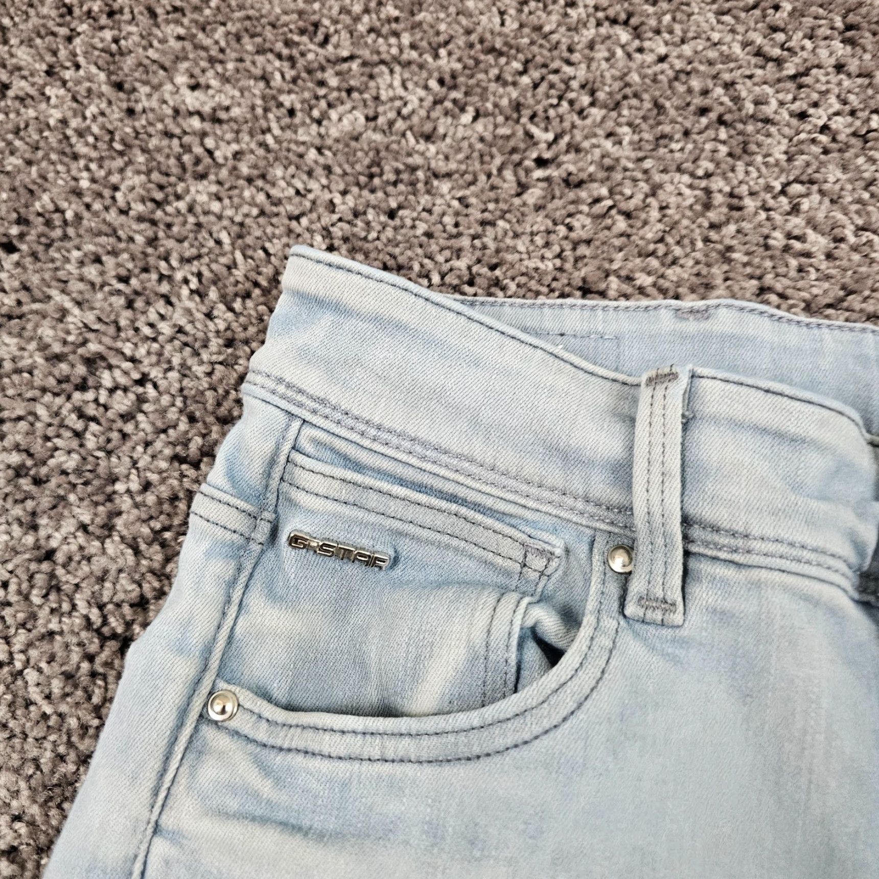 G-Star G-Star Raw Jeans Women 26 Gray High Rise Skinny Stretch Kafey 28 Inseam Size 26" / US 2 / IT 38 - 3 Thumbnail