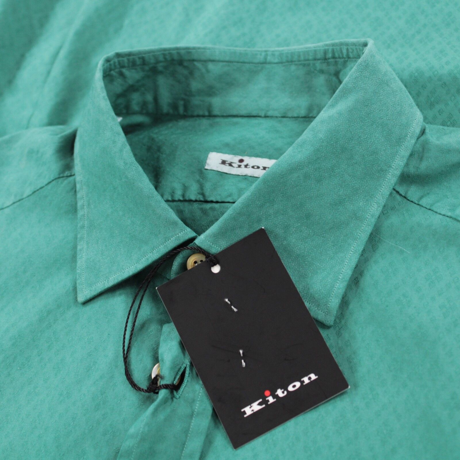 Kiton Kiton New with tags Shirt Size L US In Green Size US L / EU 52-54 / 3 - 1 Thumbnail