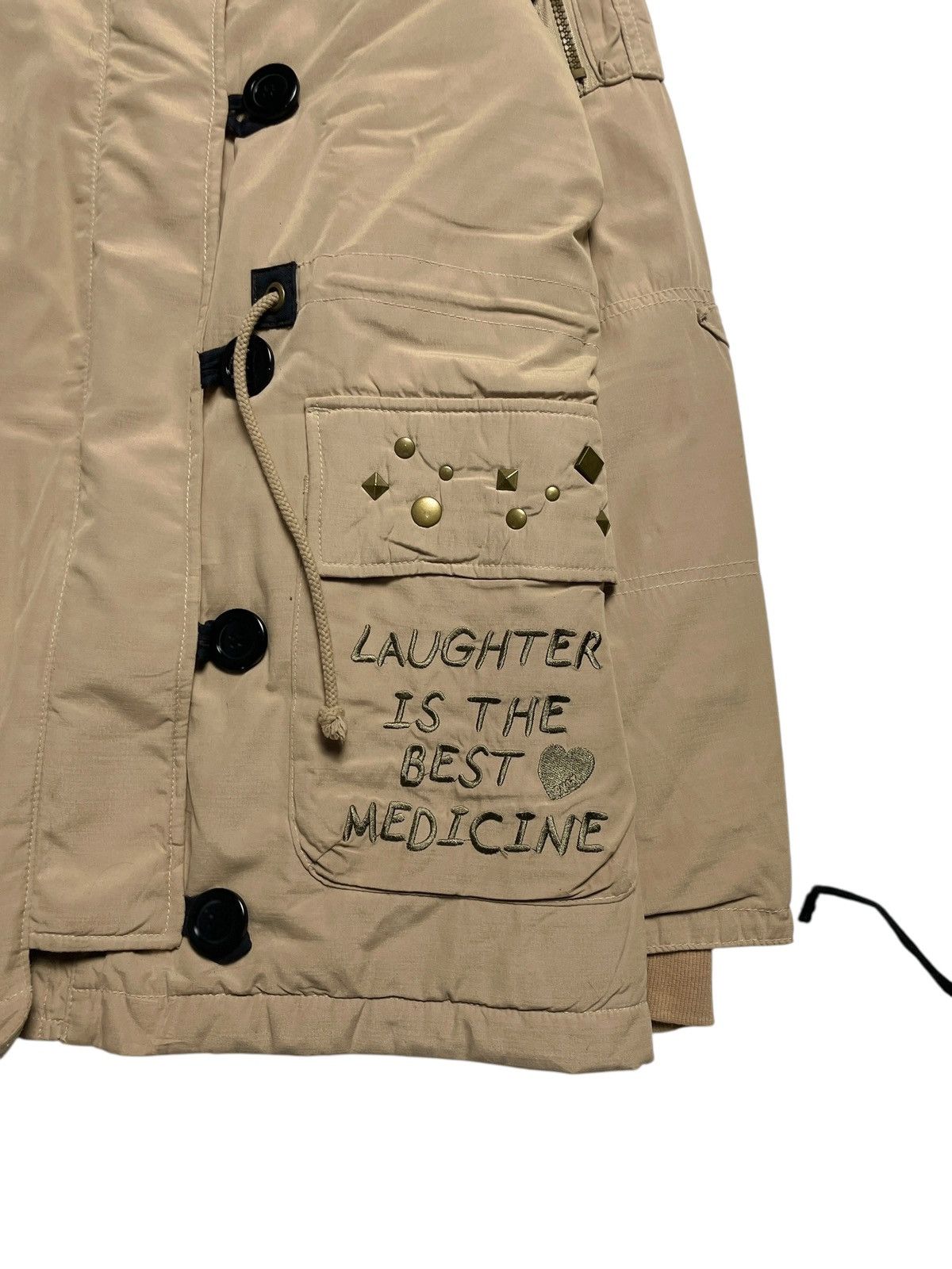 Angel Blue 2000’s Pink Latte - Studded Parka Jacket Size US M / EU 48-50 / 2 - 6 Thumbnail