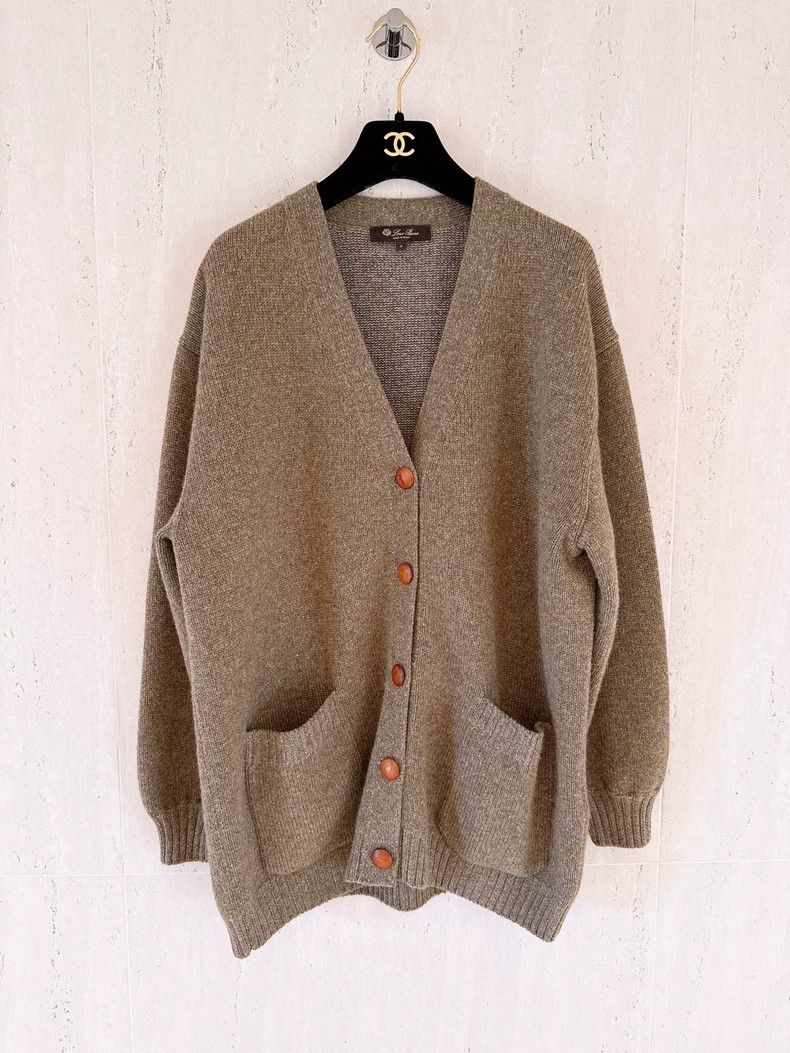 Loro Piana LORO PIANA Holiday Series Moss Green Goat Cashmere Knitted Size S / US 4 / IT 40 - 1 Thumbnail