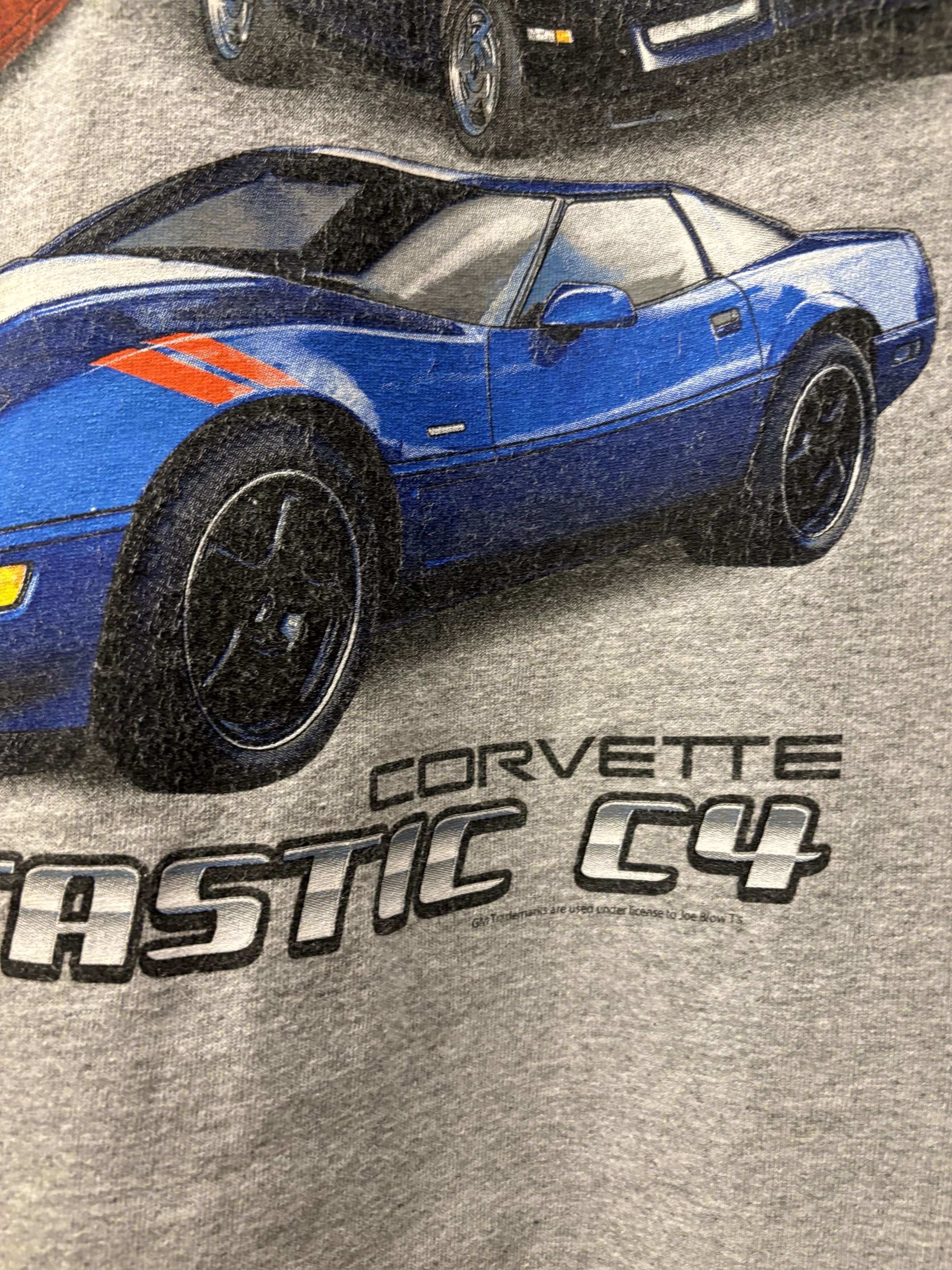Ford × Vintage Vintage Corvette C4 Car Back Print Tee Size US L / EU 52-54 / 3 - 7 Thumbnail