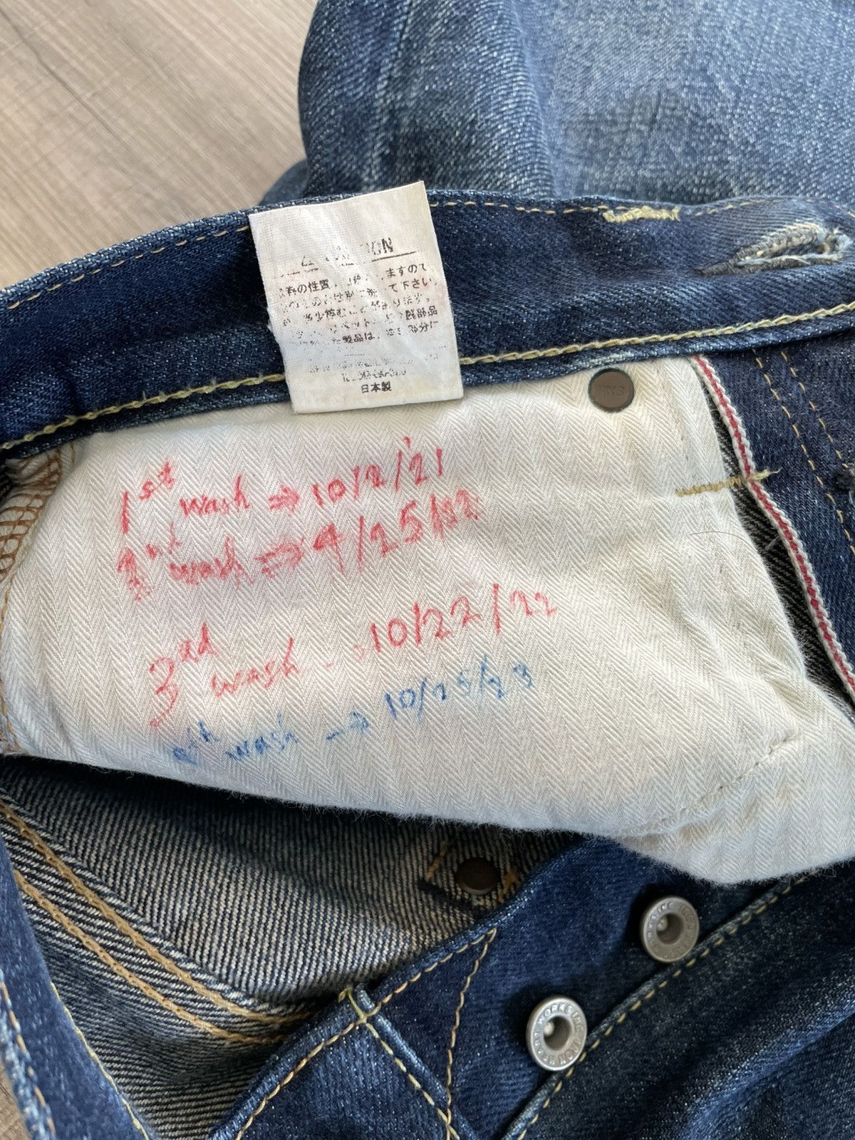 Iron Heart IRON HEART IH-777N 17OZ SELVEDGE JEANS SLIM TAPERED 29x29.5 Size US 29 - 7 Thumbnail