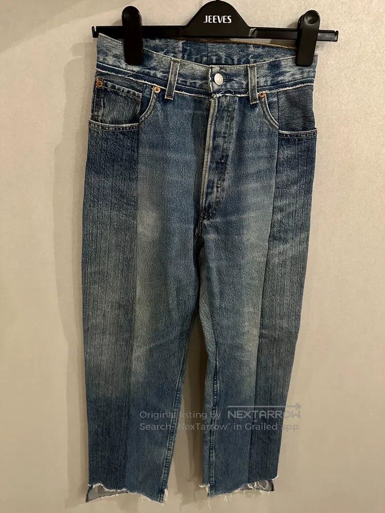 Vetements Vetements size XS Patchwork Deconstructed Denim Jeans Size US 27 - 1 Thumbnail