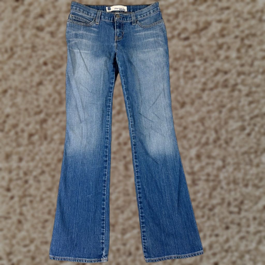 Gap VINTAGE Gap Women's Jeans Pants 28 Blue Denim Low Rise Bootcut Stretch Cotton 80s 90s City Womens Size 28" / US 6 / IT 42 - 1 Thumbnail
