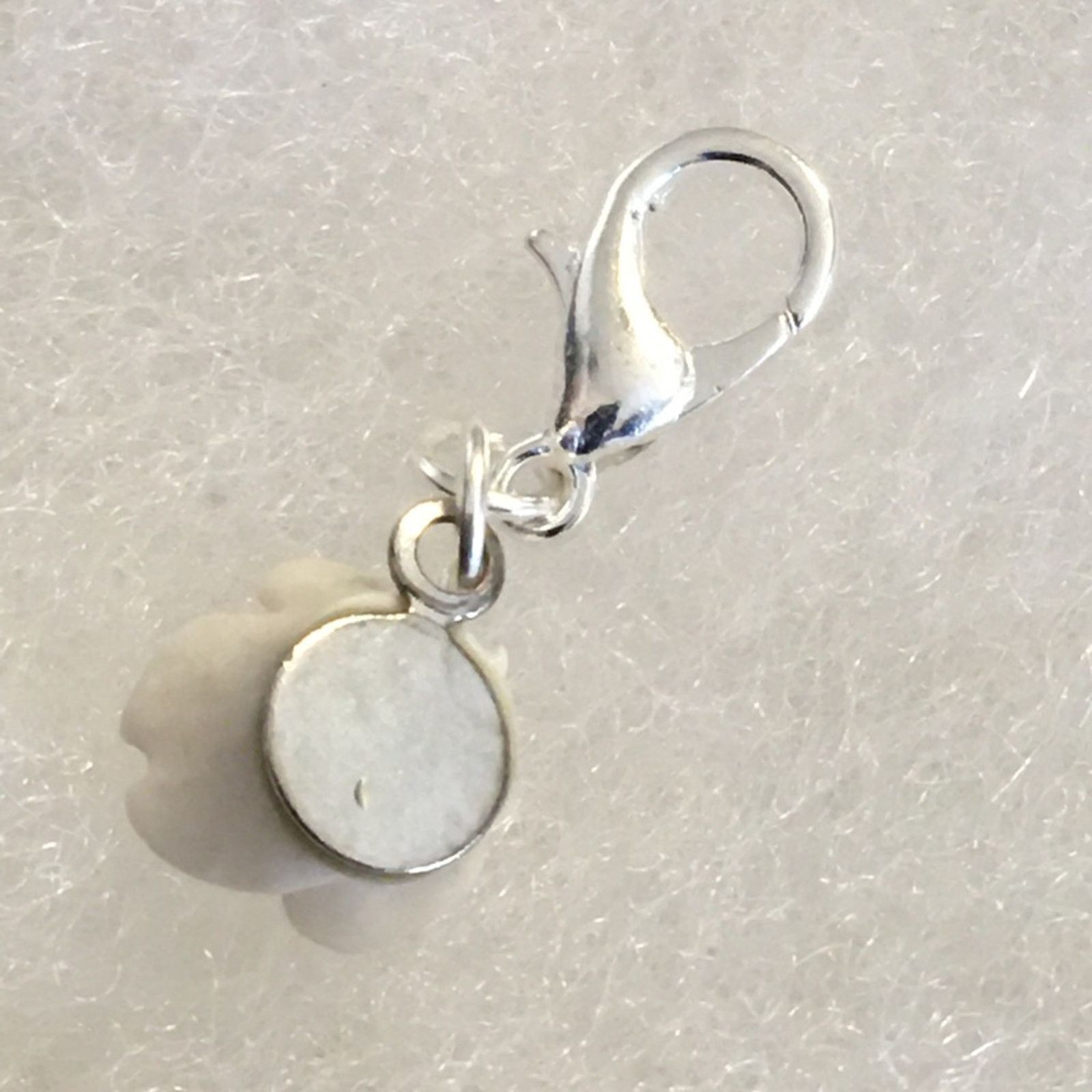 Jewelry Vintage repurpose ceramic rose charm Size ONE SIZE - 2 Thumbnail