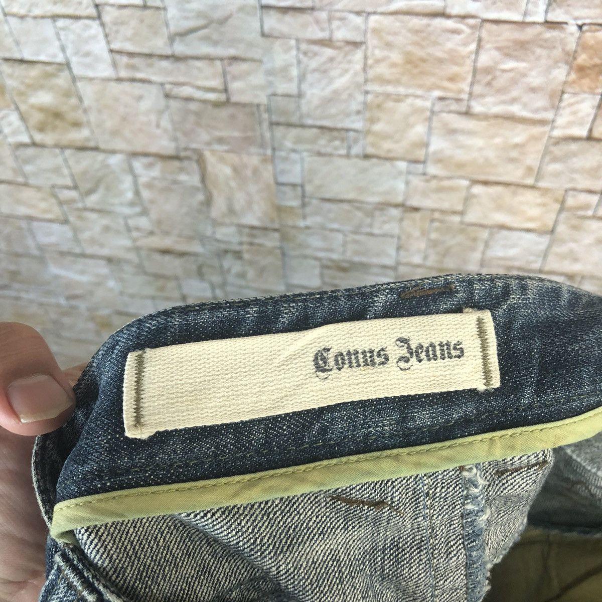 Japanese Brand Conus Jeans Blue Distressed Denim Pants #A56 Size US 31 - 19 Thumbnail