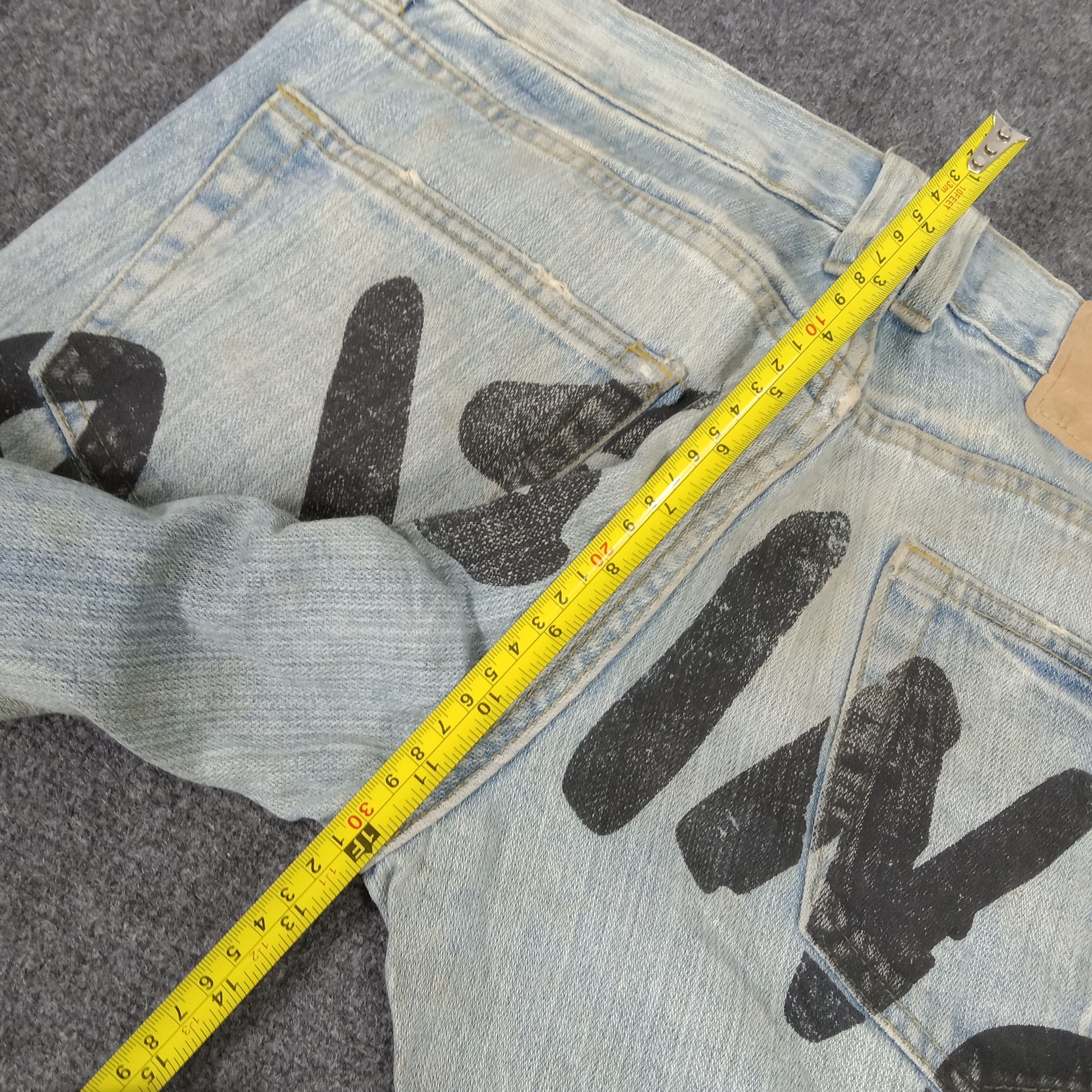 If Six Was Nine × Japanese Brand × Vintage Point Loma Japanese Brand Art Rising Denim Jeans Size US 32 / EU 48 - 12 Thumbnail