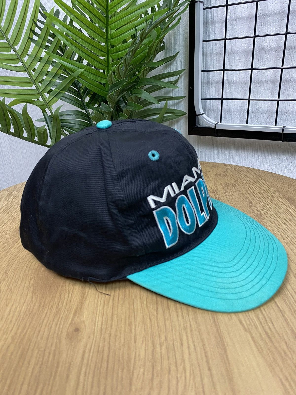 NFL Vintage 1991 Rare NFL Miami Dolphins Team Logo Hat Cap 90s Size ONE SIZE - 5 Thumbnail