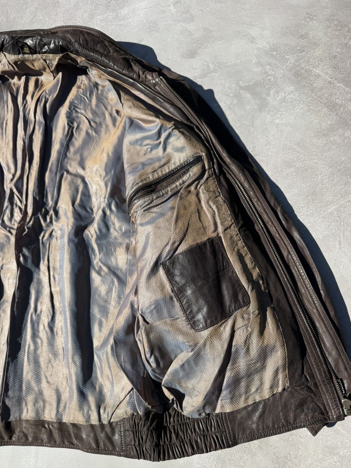 Leather Vintage Distressed Brown Leather Jacket Y2k Size US M / EU 48-50 / 2 - 17 Thumbnail
