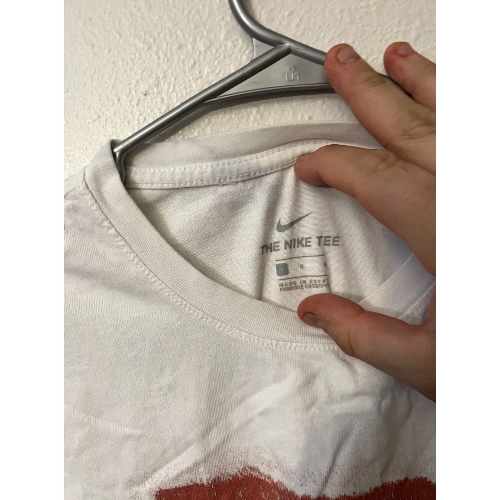 Nike Nike Dri-Fit Tee Shirt Mens White Sz Large Basketball Nike Elite Graphic Print Short Sleeve Crew Neck Athletic Vintage: No Size US L / EU 52-54 / 3 - 2 Thumbnail