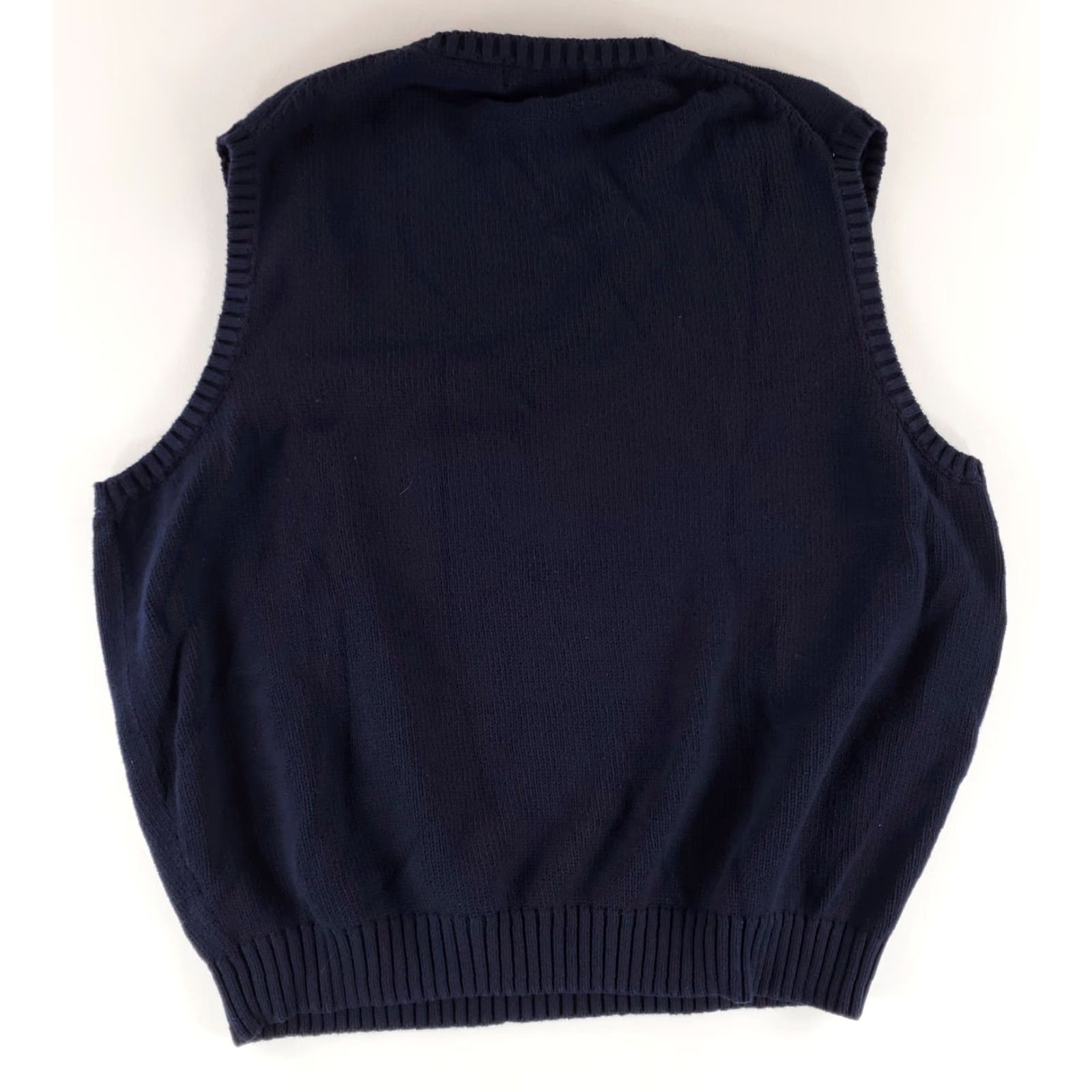 Polo Ralph Lauren Polo Ralph Lauren Vest Knit Cotton V Neck Navy Blue Mens 2XL Tall Big & Tall Size US XXL / EU 58 / 5 - 4 Thumbnail