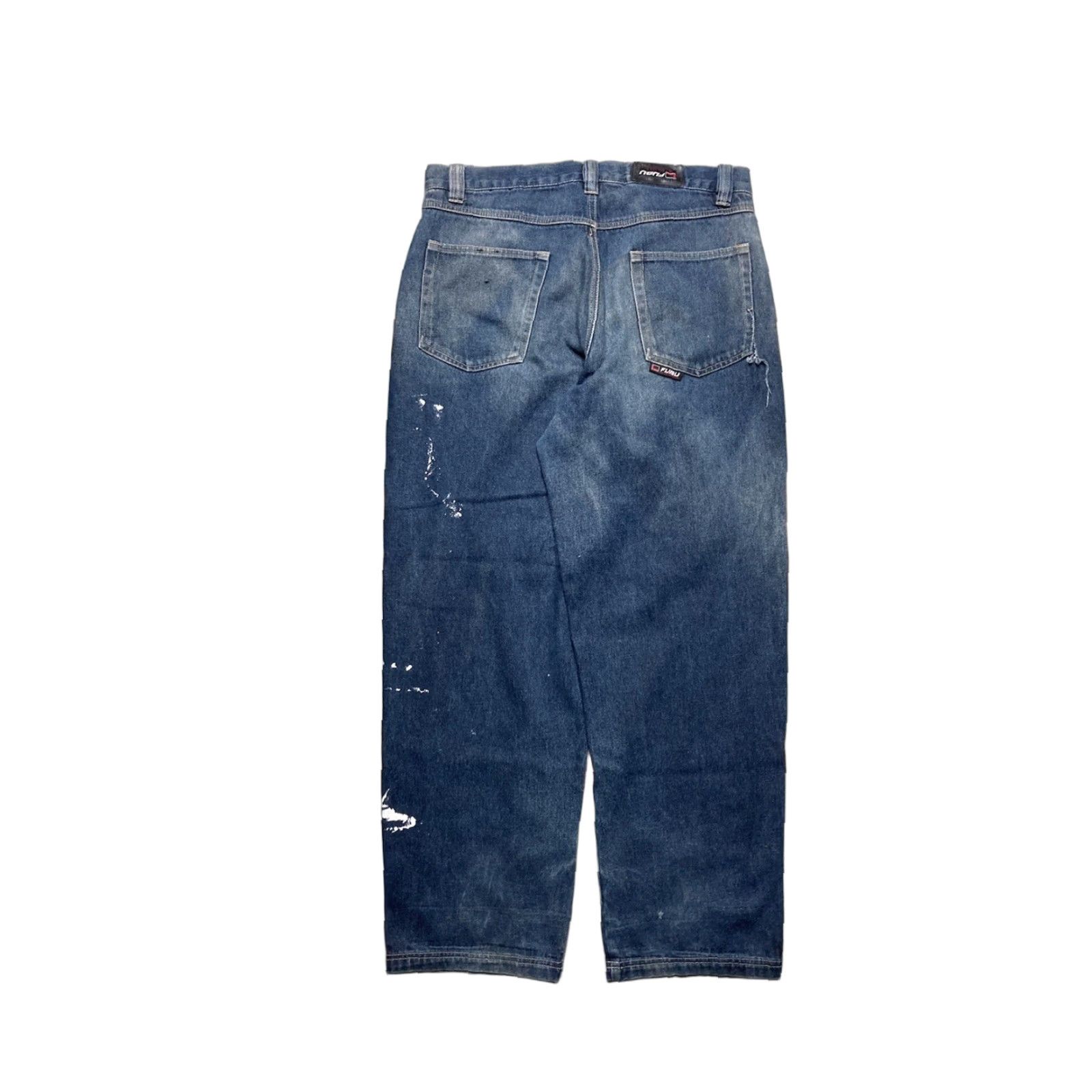 Fubu VINTAGE FUBU Jeans Men 36x33 Wide-Leg Hip Hop Grunge Baggy Y2K Skater Blue Size US 36 / EU 52 - 1 Thumbnail