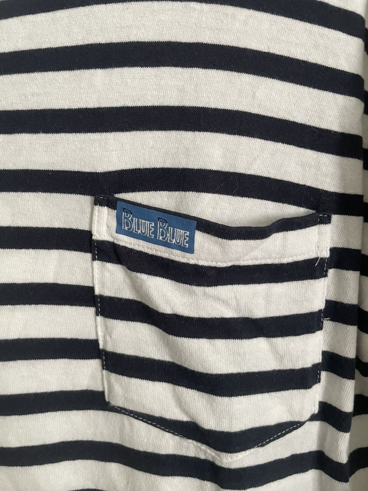 Blue Blue Japan Fruit of the Loom long sleeve stripe Shirt Size US S / EU 44-46 / 1 - 3 Thumbnail