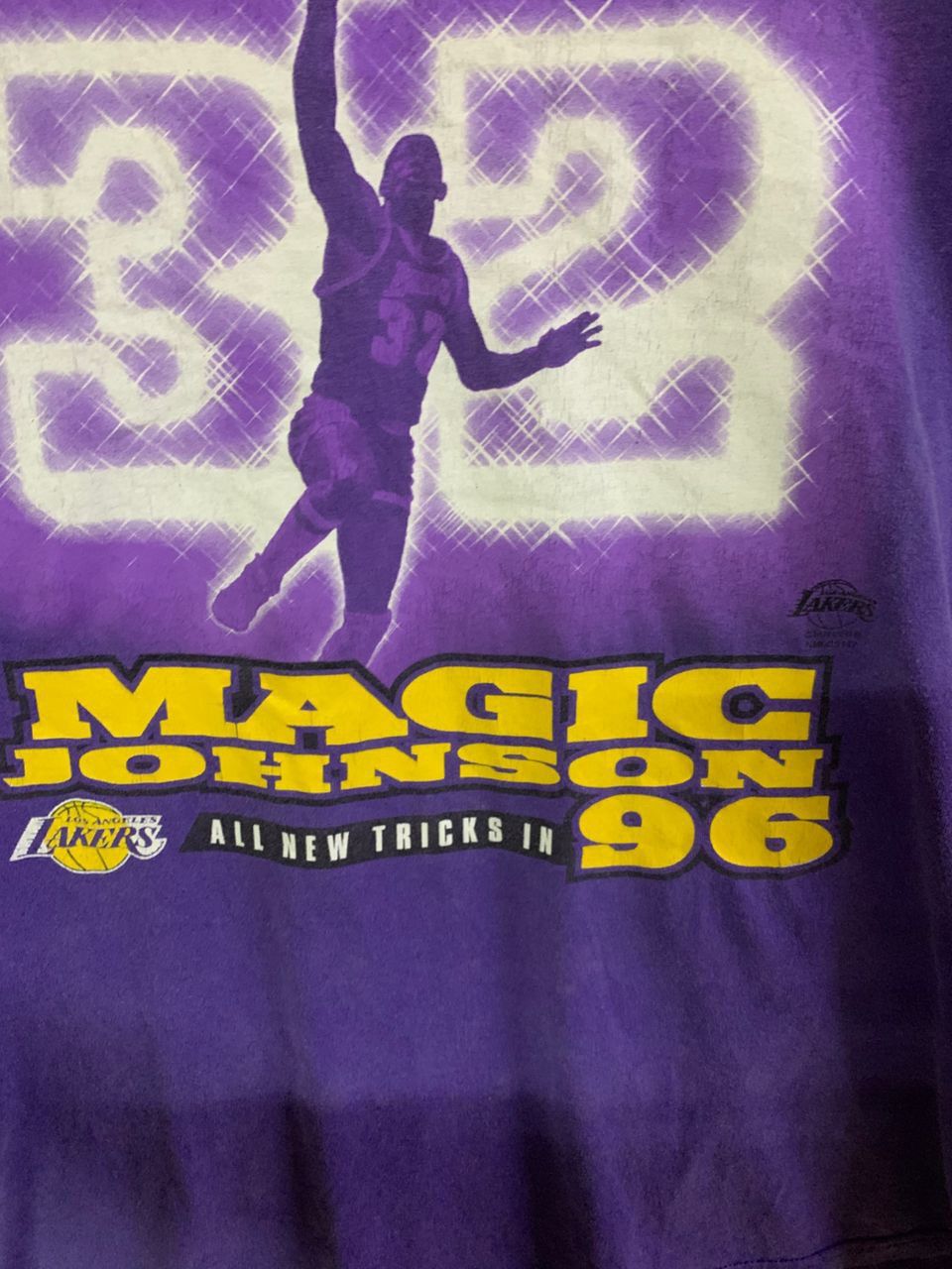 Vintage Vintage Lakers Shirt By Magic Johnson 1996 Size US XL / EU 56 / 4 - 8 Thumbnail