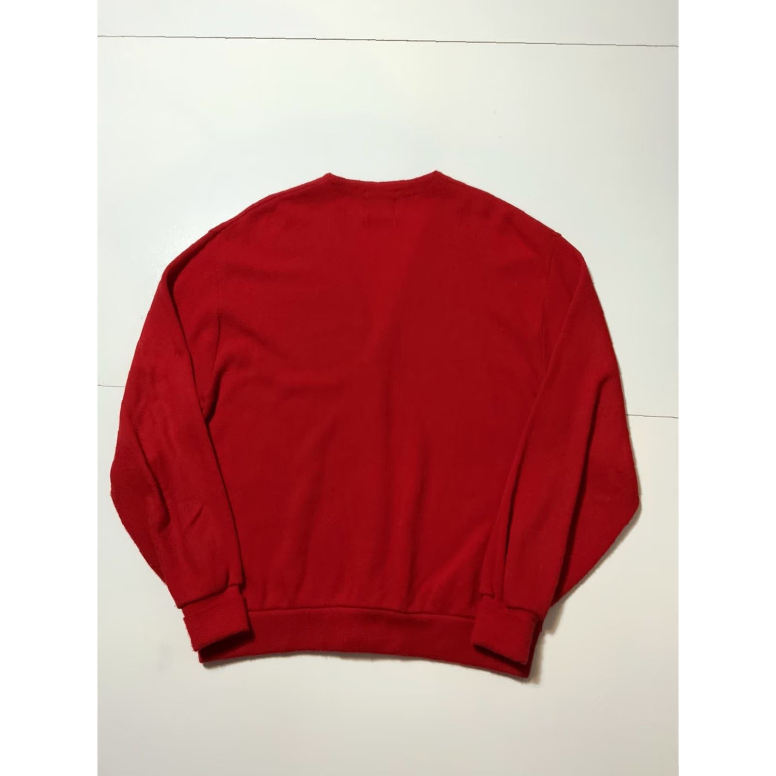 Vintage VINTAGE Pine State Red Knit Rockabilly Atomic Cardigan Sweater XL Sz. XL Size US XL / EU 56 / 4 - 2 Thumbnail