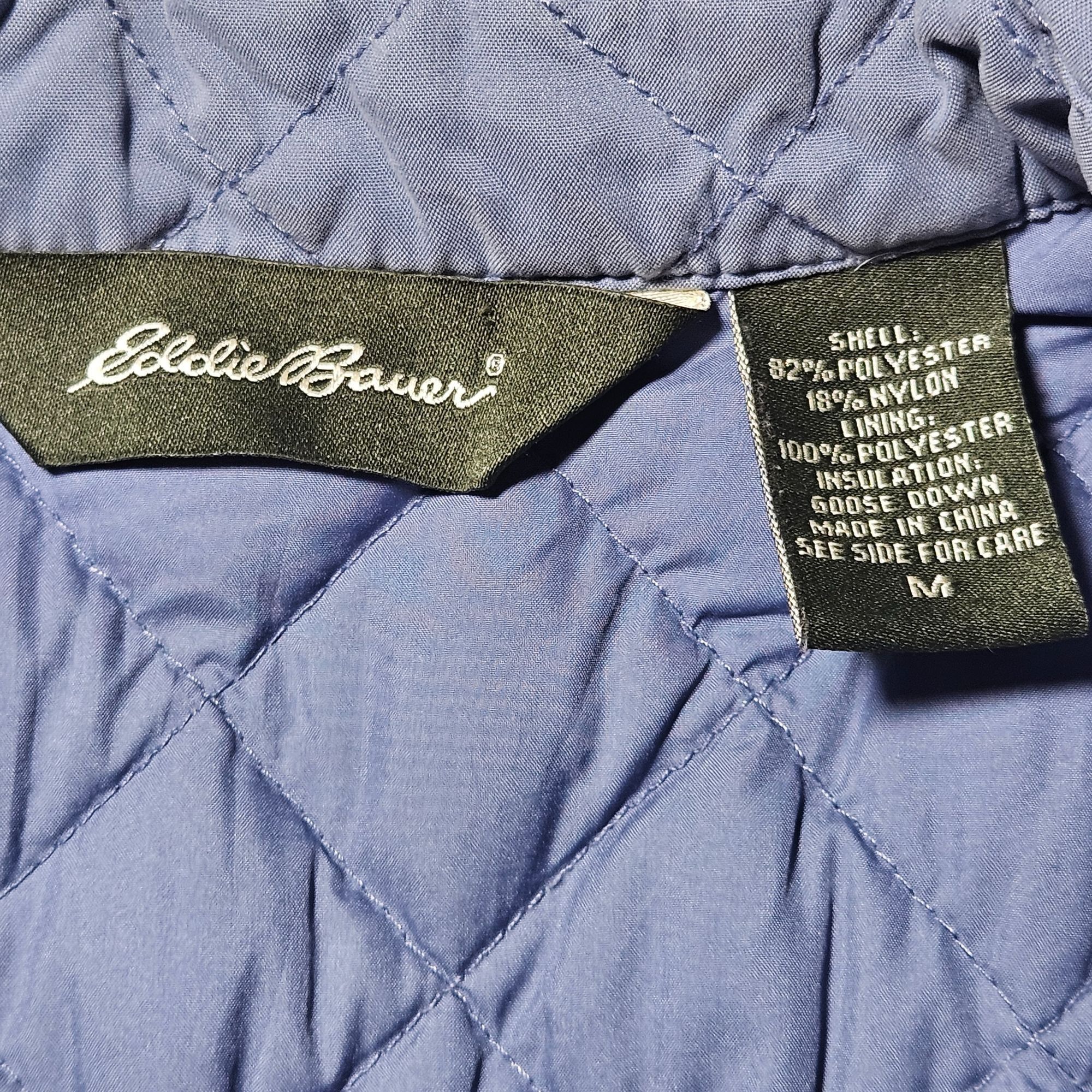 Eddie Bauer VTG Eddie Bauer Women Premium Goose Down Quilted Vest Blue M Size M / US 6-8 / IT 42-44 - 12 Thumbnail