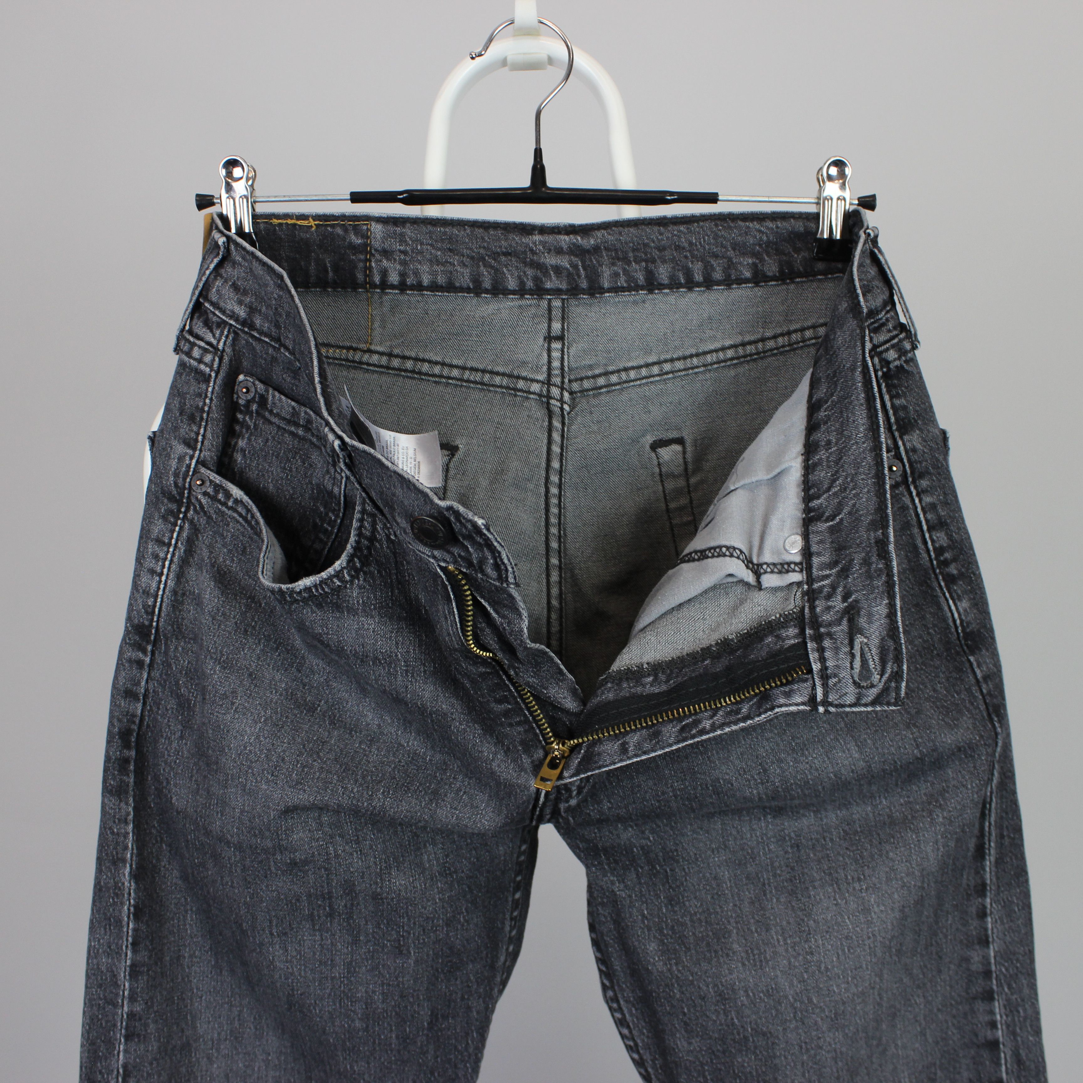 Levi's Levis 502 Hi-Ball denim cotton jeans gray W 32 Size US 32 / EU 48 - 9 Thumbnail