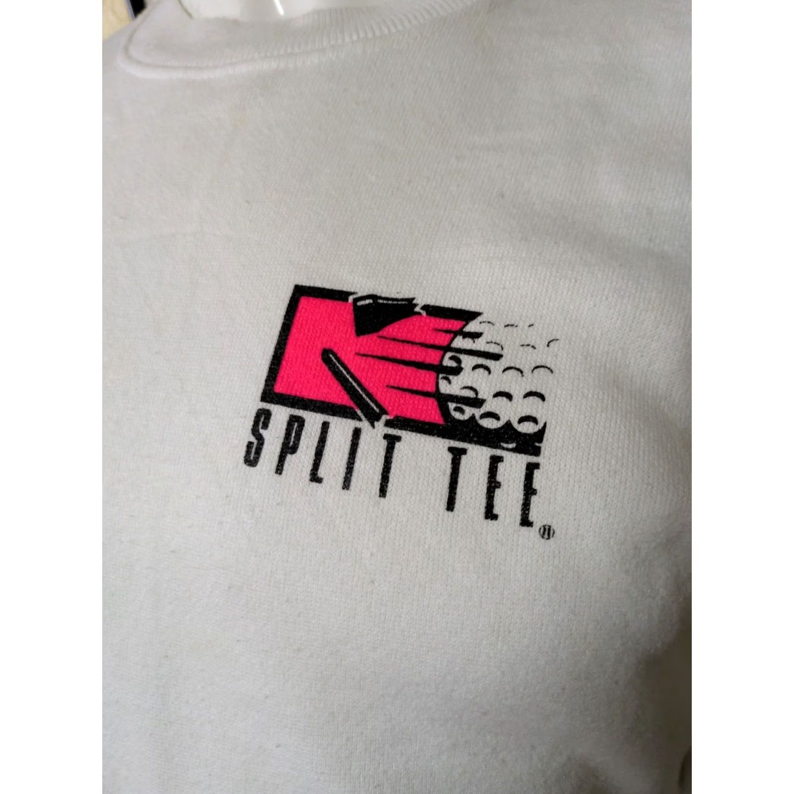 Hanes VINTAGE Hanes USA Split Tee Golf Florida FL Crewneck Sweatshirt Large 80s 90s White Size US L / EU 52-54 / 3 - 2 Thumbnail