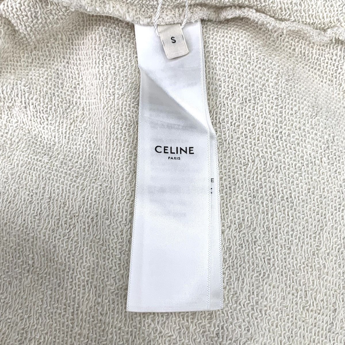 Celine Celine Beige Grey Logo Printed Cotton Casual Shorts K26WX Size 27" / US 4 / IT 40 - 6 Thumbnail