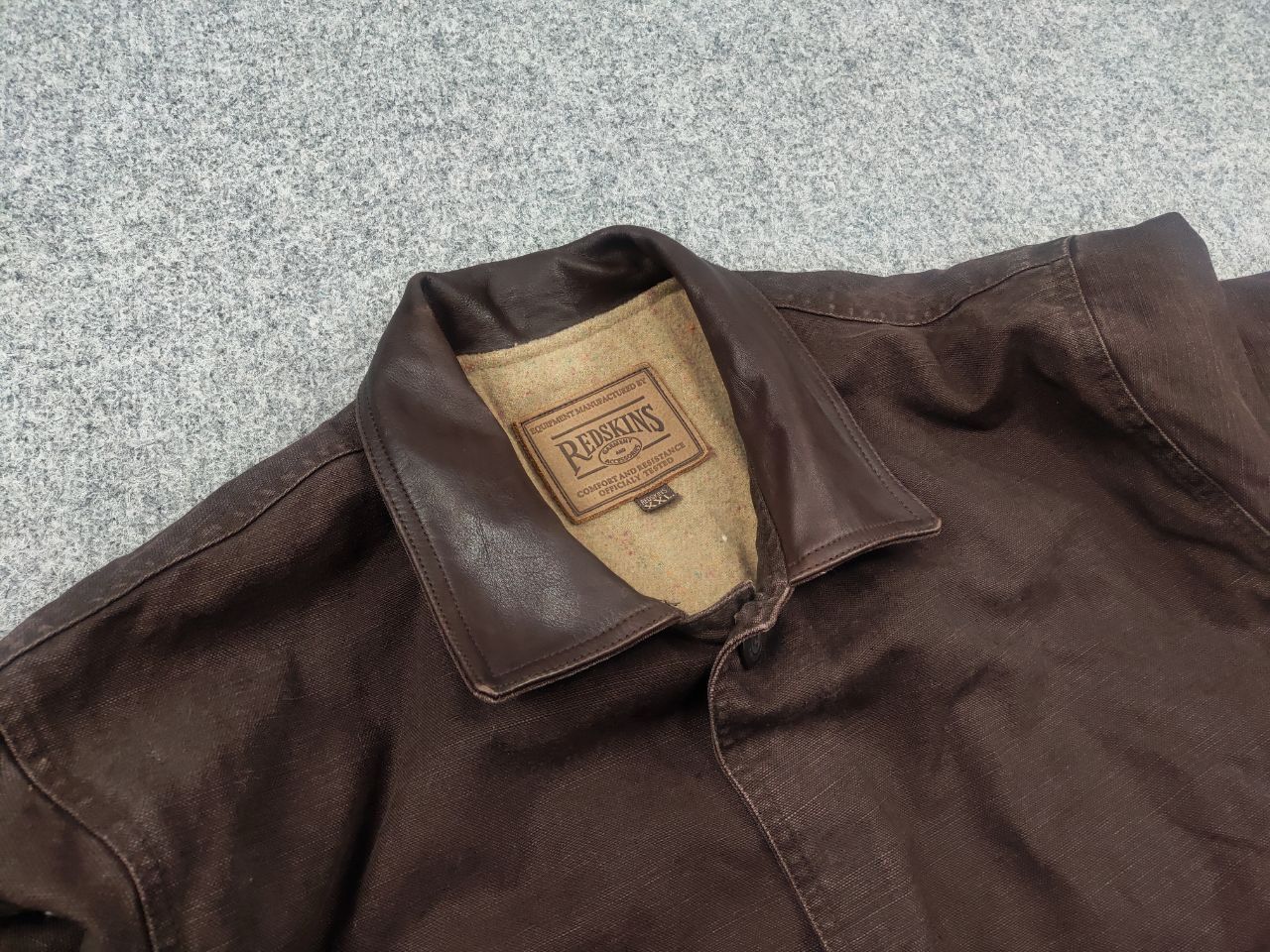Vintage Redskins Territoire Vintage 80's Work Style USA Lined Jacket Size US XL / EU 56 / 4 - 10 Thumbnail