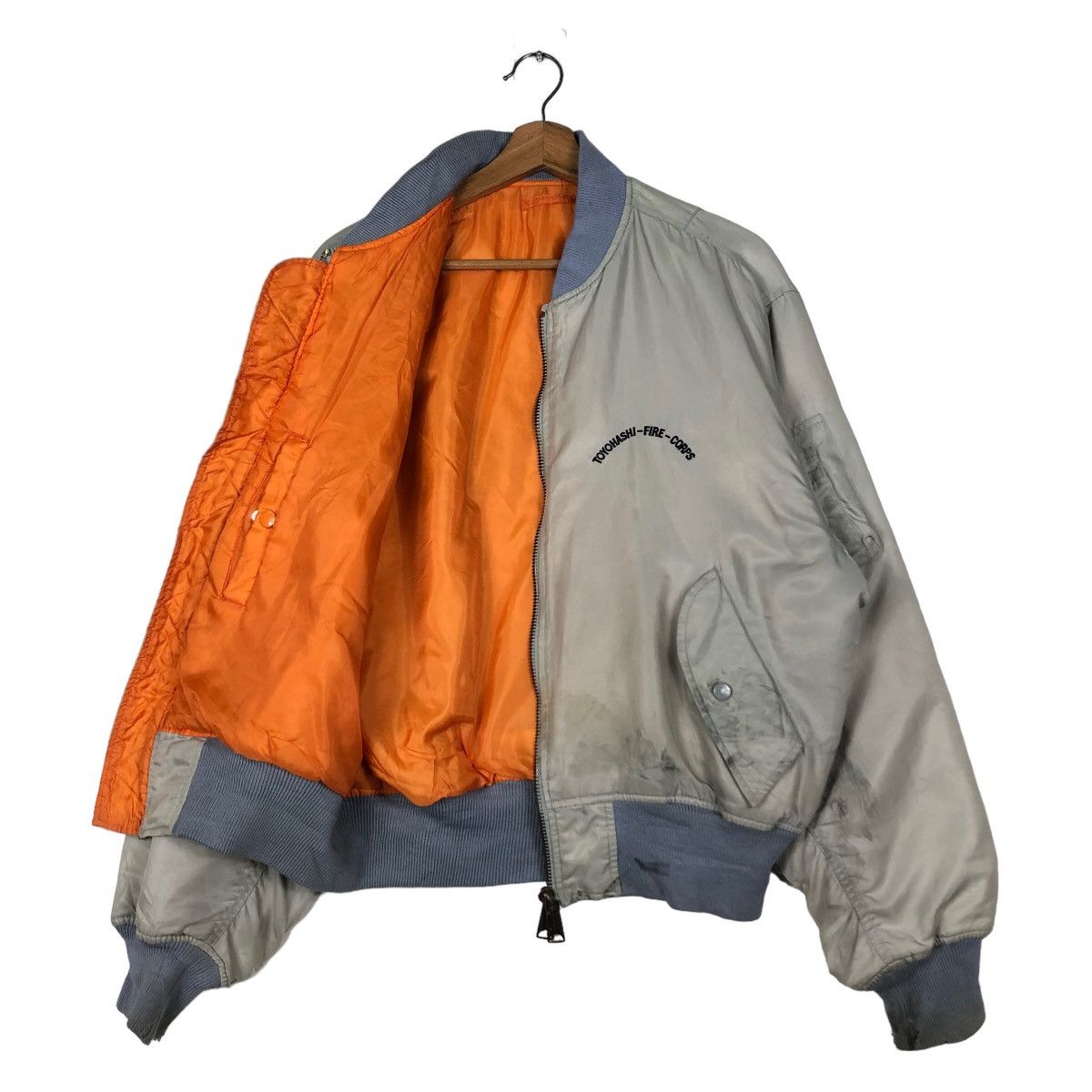 Japanese Brand 🔥Vtg Riot Riot Bomber Jacket Reversible Fly Toyohashi Fire Size US M / EU 48-50 / 2 - 11 Thumbnail