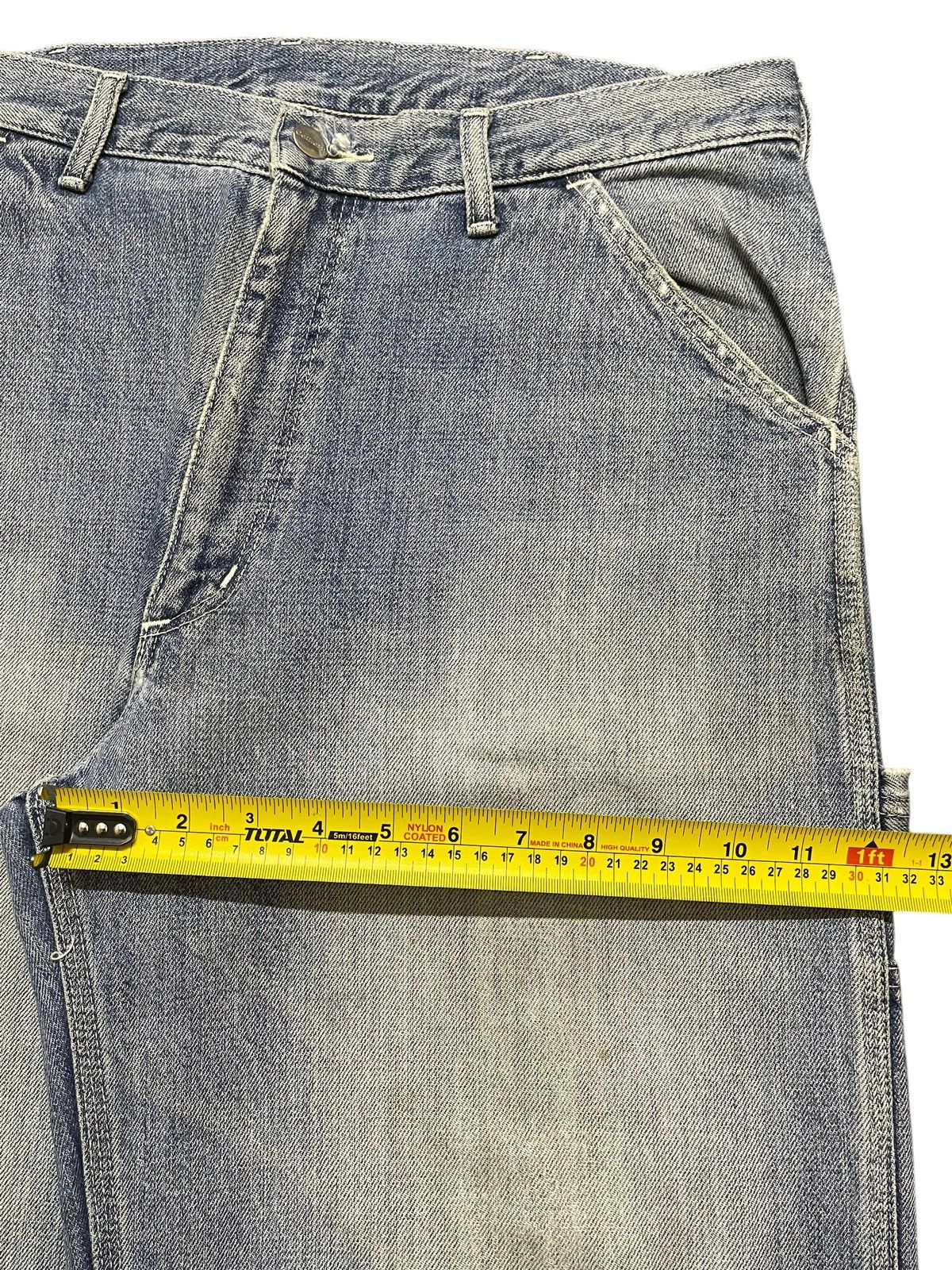 Carhartt Vintage Carhatt Carpenter Mud Wash Faded Distress Baggy Jean Size US 34 / EU 50 - 16 Thumbnail