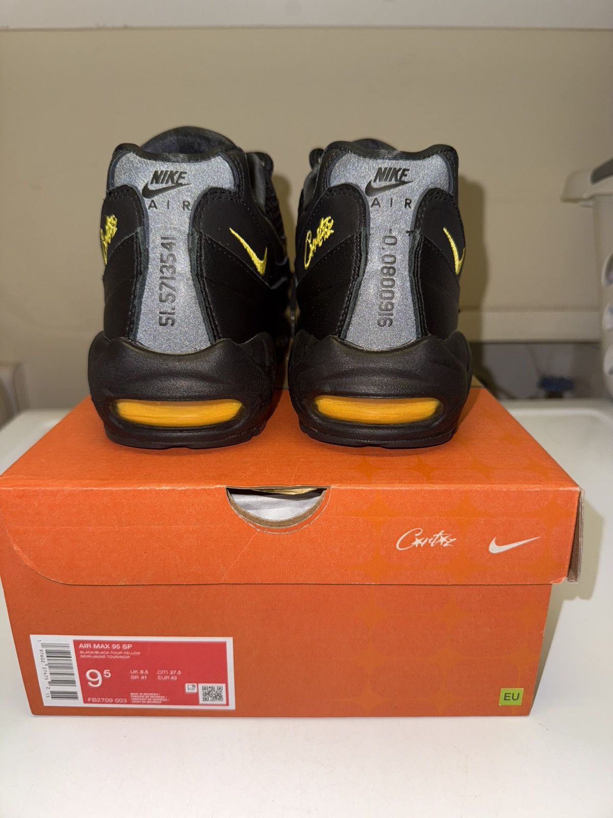 Corteiz × Nike Nike x Corteiz Air Max 95 Honey Black US Men’s size 9.5 Size US 9.5 / EU 42-43 - 4 Thumbnail
