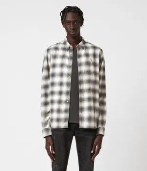 Allsaints 🔥 Allsaints Dogwood Long Sleeve Shirt Button Up Cotton Size US M / EU 48-50 / 2 - 3 Thumbnail