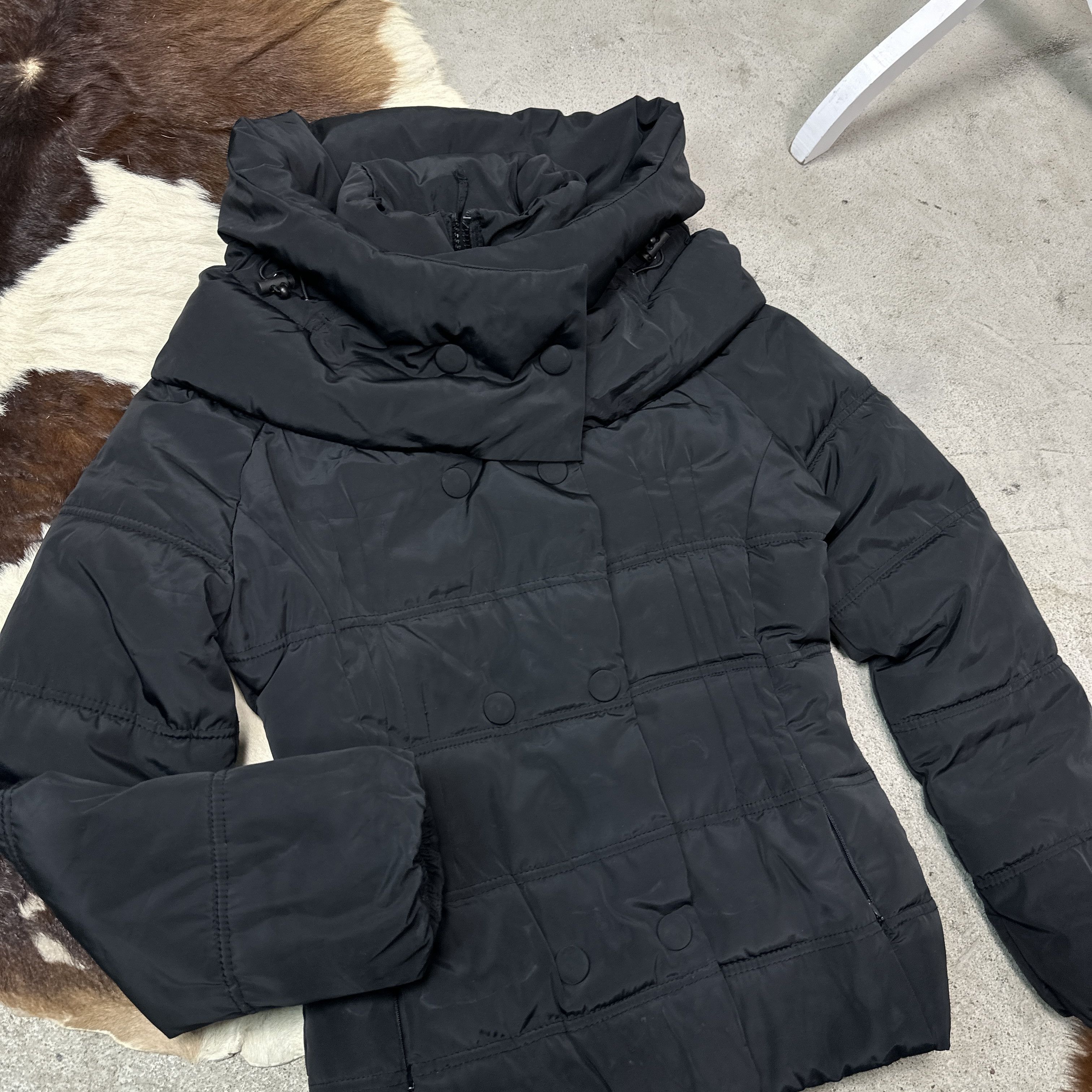 Vintage Vintage Avant Garde Big Collar Puffer Morgan Jacket 00s Size L / US 10 / IT 46 - 3 Thumbnail