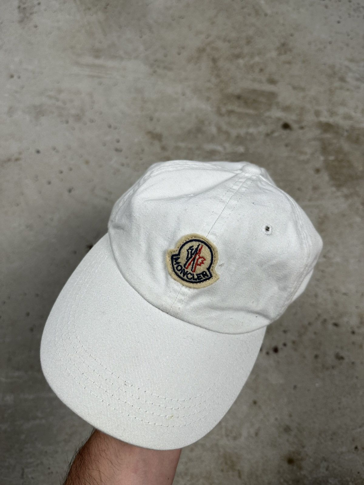 Moncler Vintage Y2K Moncler White Hat Cap Logo Size ONE SIZE - 5 Thumbnail