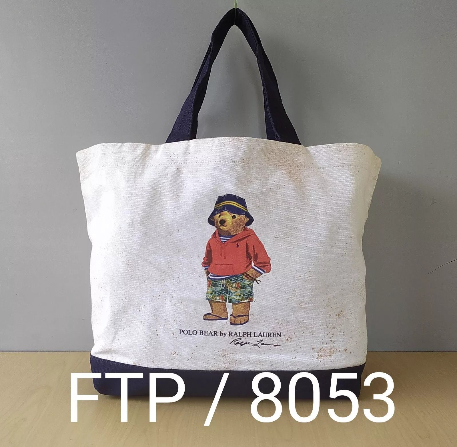 Polo Ralph Lauren Polo Ralph Lauren Polo Bear canvas tote bag IFD 8053 Size ONE SIZE - 13 Thumbnail