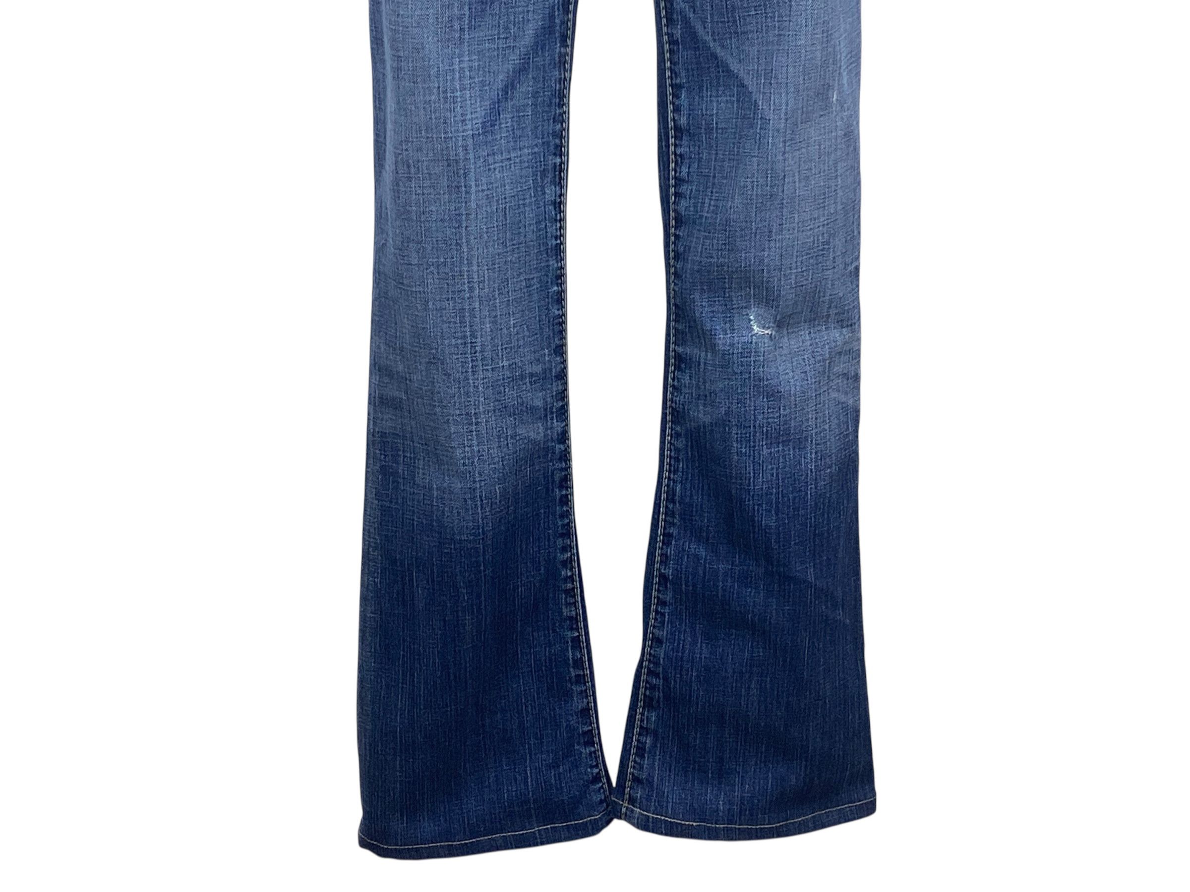 Japanese Brand Low Rise Flare Women Jeans Size 24" / US 00 / IT 34 - 4 Thumbnail