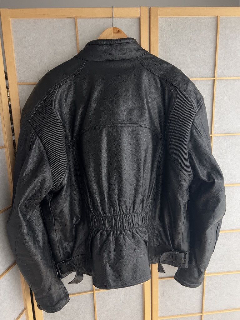 If Six Was Nine Crazy! Vintage 2000s biker racing leather bomber jacket boxy Size US XL / EU 56 / 4 - 15 Thumbnail