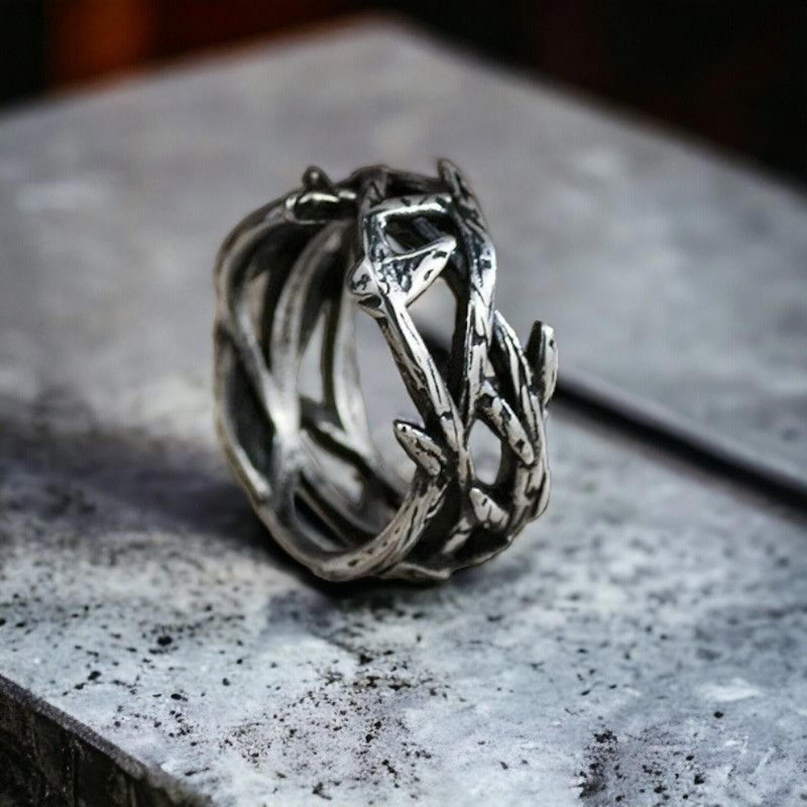Jewelry Hollow Out Ring Size ONE SIZE - 6 Thumbnail