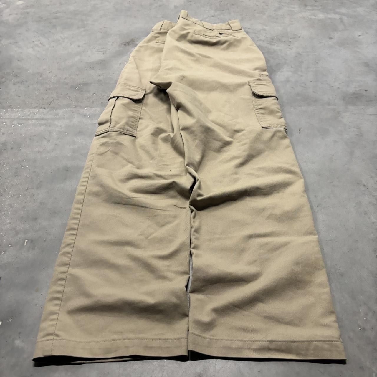 Dickies × Vintage Crazy Vintage Y2K/2000s Khaki Tan Dickies Streetwear Skater Style Cargo Pants! Size US 36 / EU 52 - 4 Thumbnail
