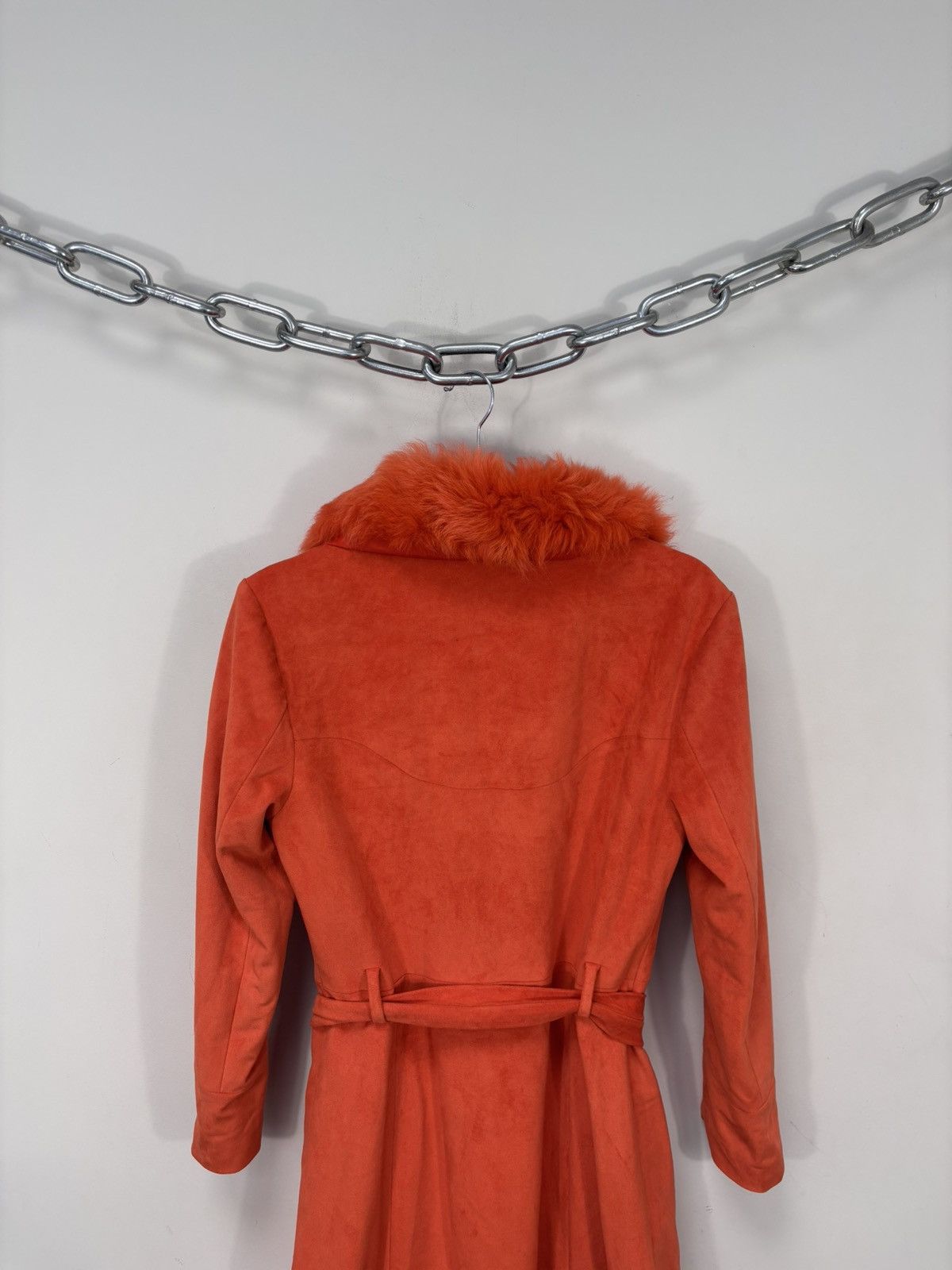 Other Charlotte Simone Women’s Dyed Faux Suede Fur Long Coat Size M / US 6-8 / IT 42-44 - 18 Thumbnail