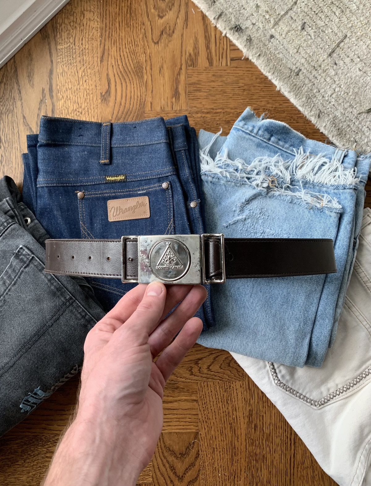 Vintage Vintage Boy Scouts Belt Adjustable Chestnut Silver 28 30 USA Size ONE SIZE - 1 Thumbnail