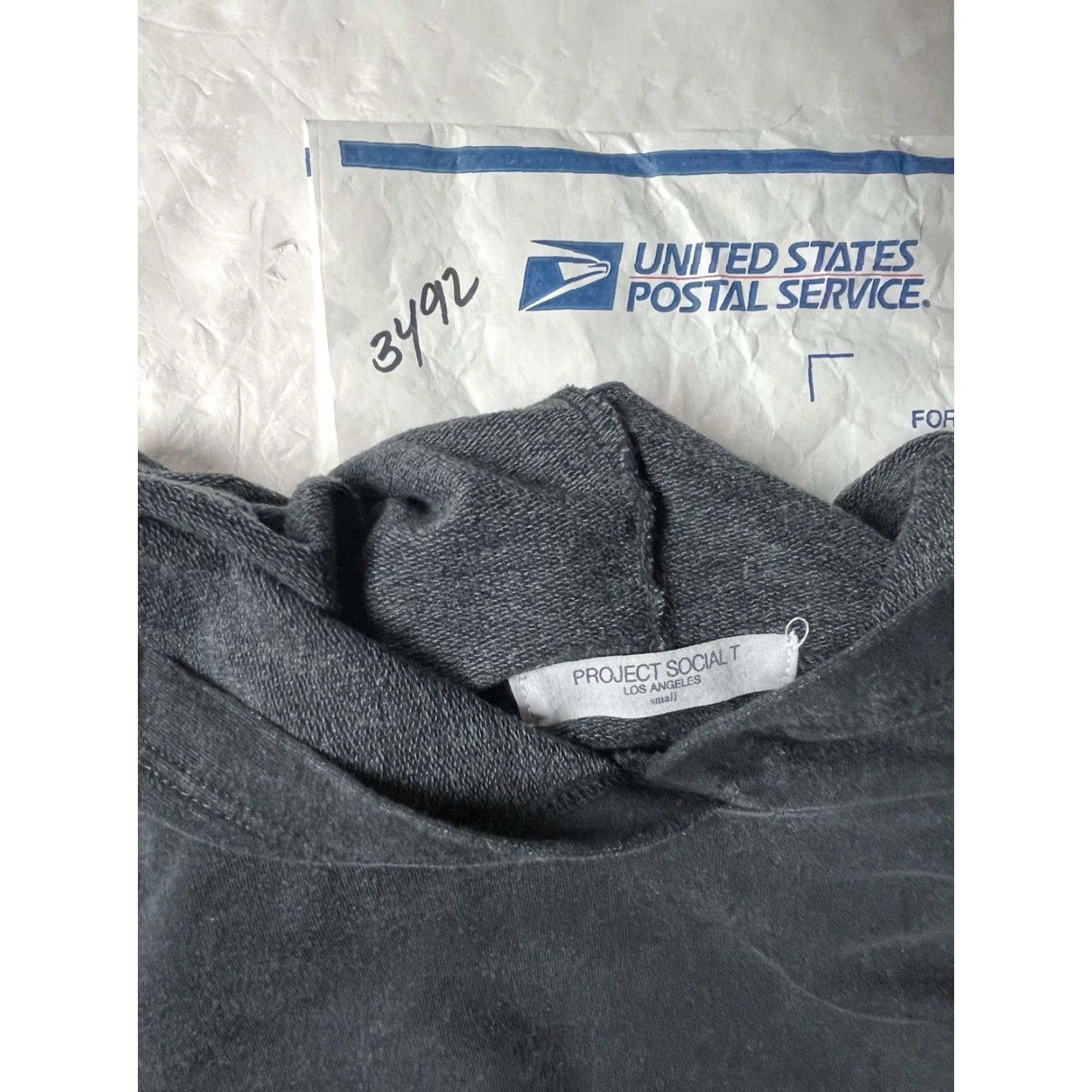 Vintage Project Social T Hoodie Women’s Los Angeles Black Size Small Made in USA Size S / US 4 / IT 40 - 8 Thumbnail