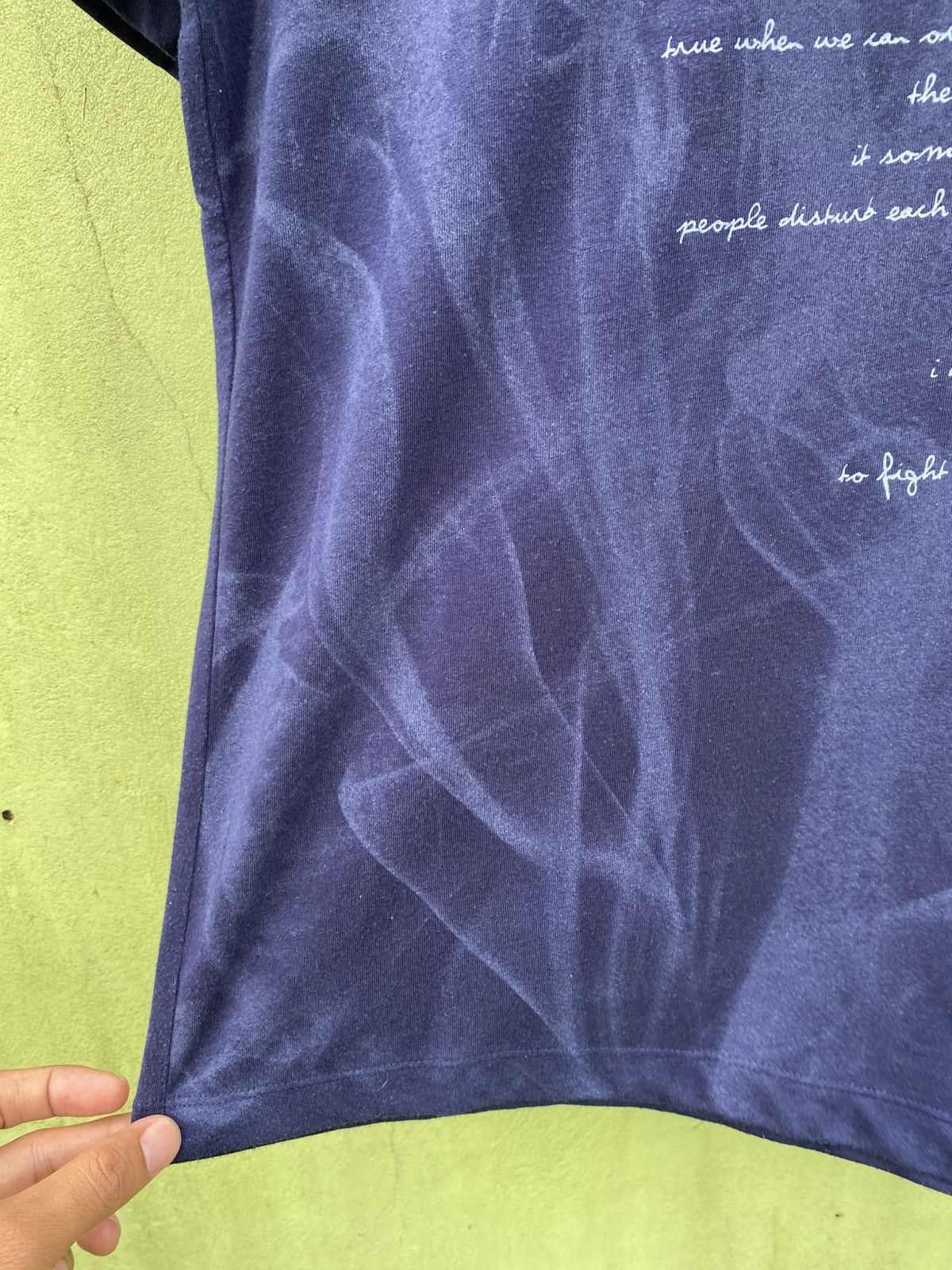 Japanese Brand Nicole Selection Dark Navy Smoke Style Subtle Artsy Design Size US M / EU 48-50 / 2 - 5 Thumbnail