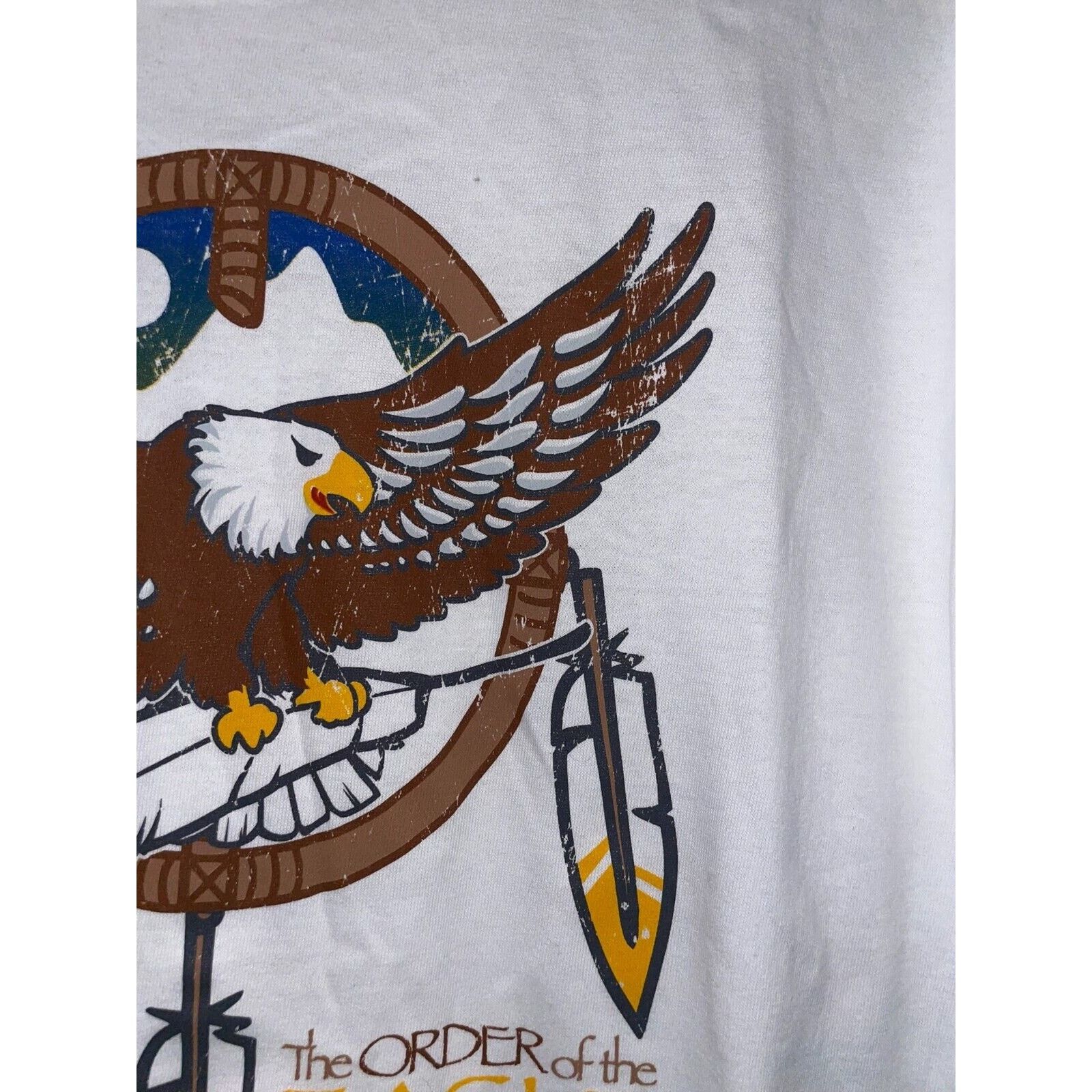 Fruit Of The Loom Vintage Eagle Shirt The Order Of The Eagle Billy Mills Shirt Size US XL / EU 56 / 4 - 5 Thumbnail