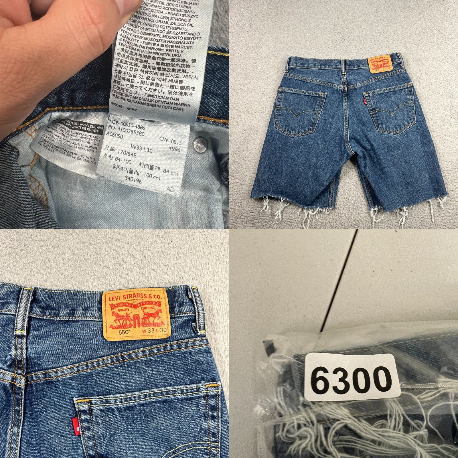 Levi's Levi's Bermuda Shorts Men's Size 33 Blue Distressed Cut Offs 10" Inseam Y2K Size US 33 - 8 Thumbnail