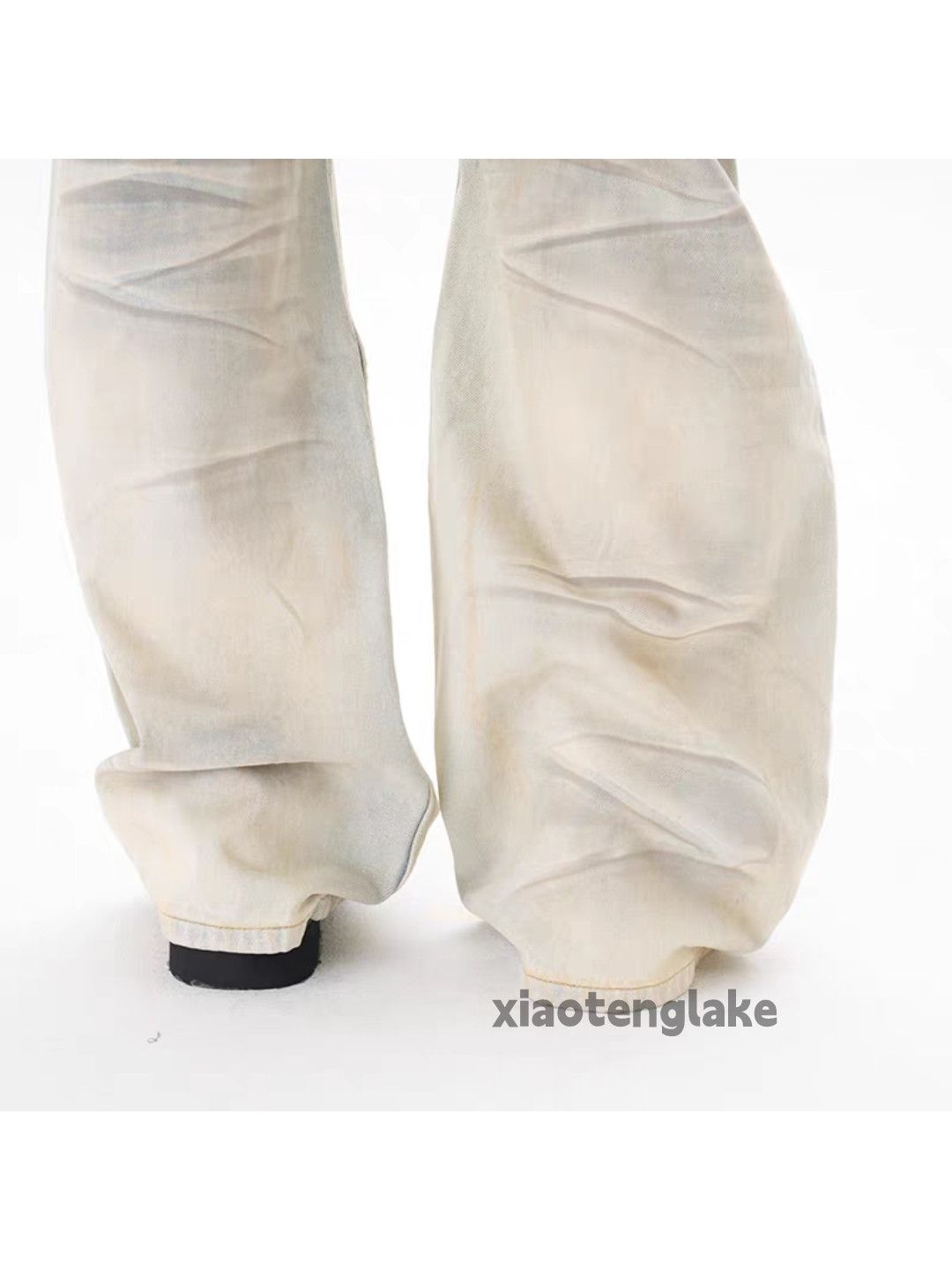 Jean xtl washed faded punk grunge loose baggy Stain jeans Size US 34 / EU 50 - 8 Thumbnail