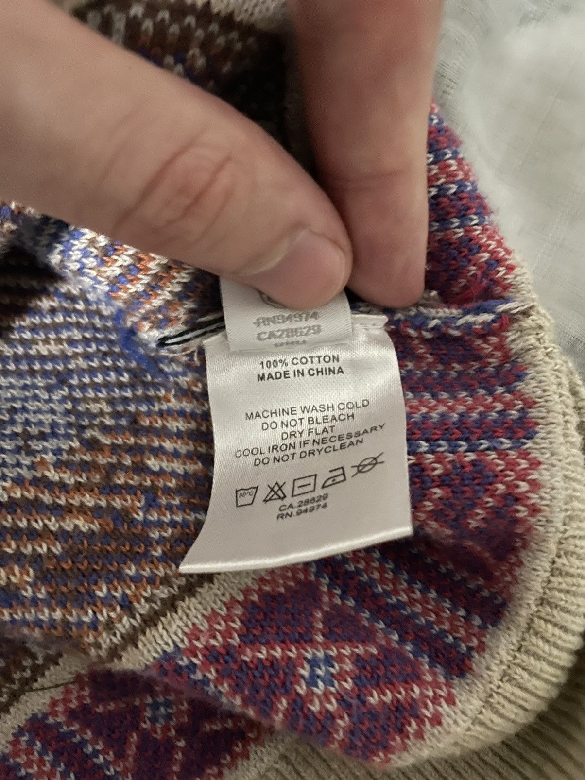 Stussy Giza Mosaic Knit Sweater Vest Size US M / EU 48-50 / 2 - 6 Thumbnail