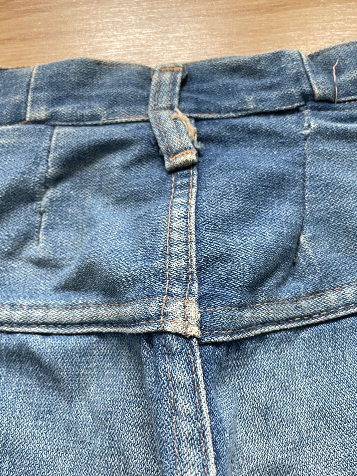 Wrangler Vintage Wrangler 70s Bootcut Talon Faded Distressed size W28 Size US 28 / EU 44 - 6 Thumbnail