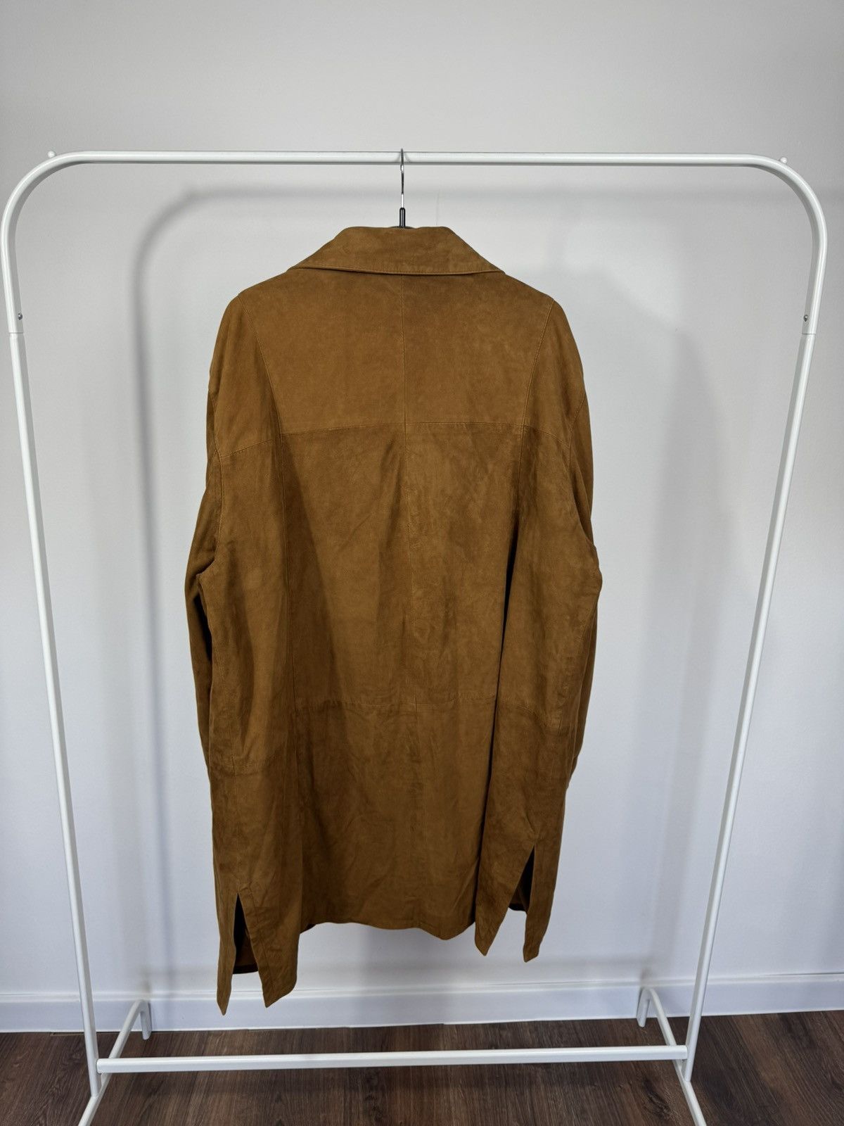 Leather Vintage Brown Suede Leather Trench Coat Jacket Men’s Coat Size US L / EU 52-54 / 3 - 16 Thumbnail
