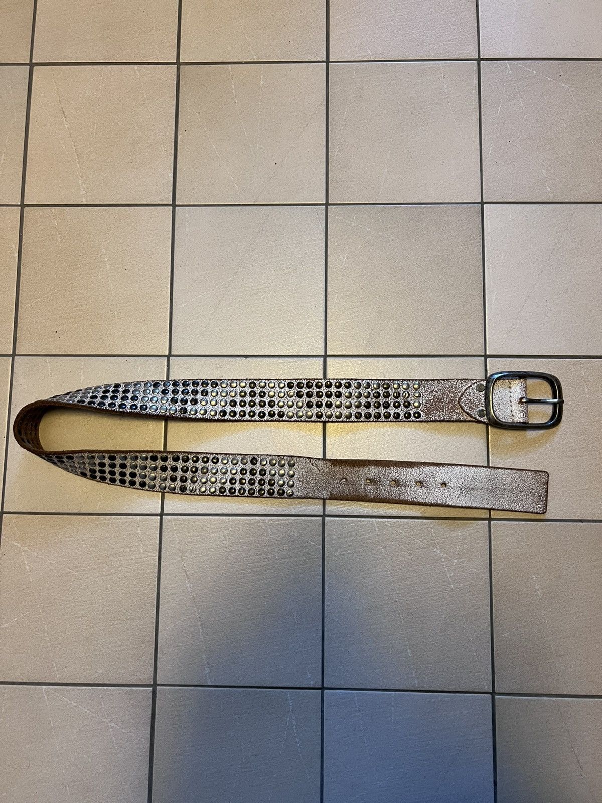 PPFM Vintage Studded Japanese Style Belt Size 30 - 1 Thumbnail